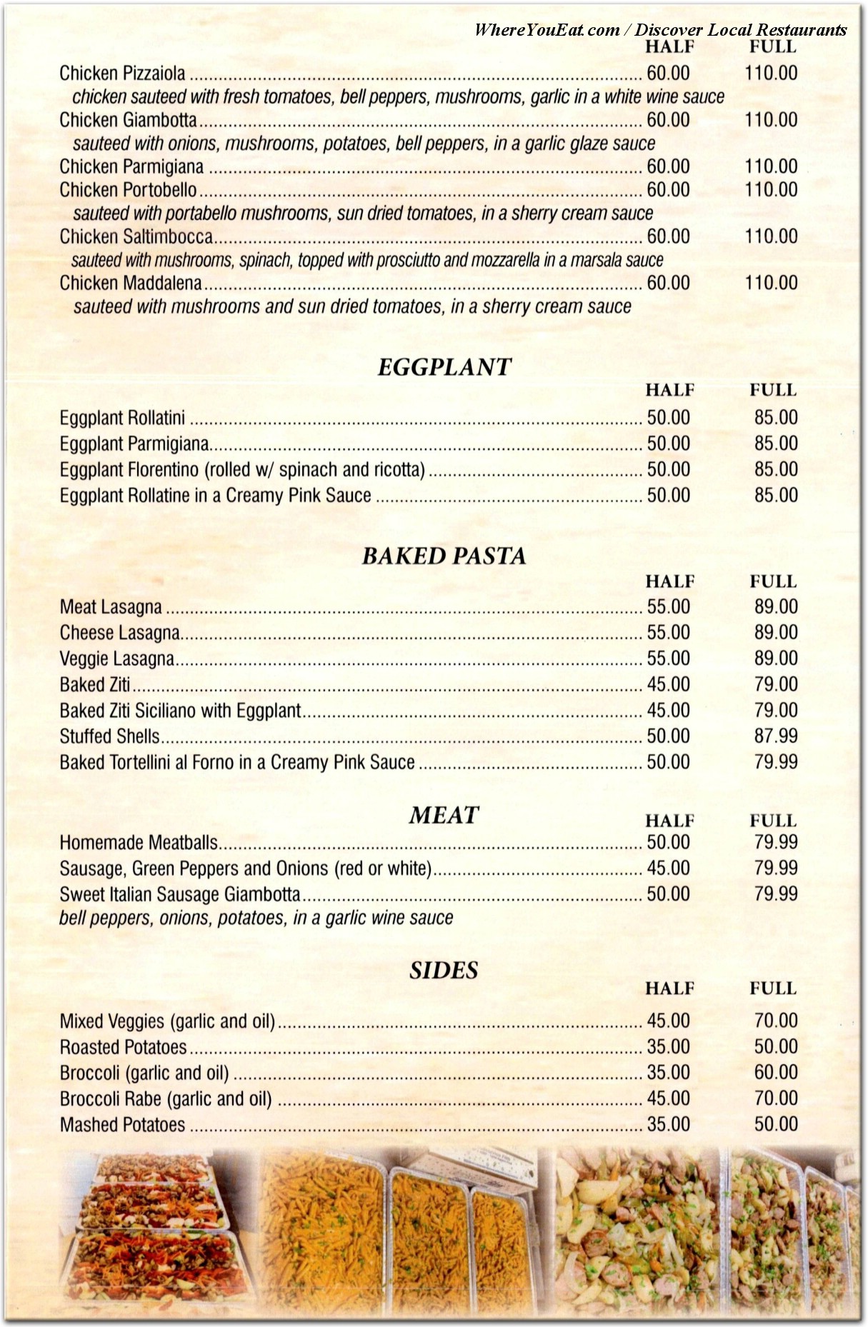 menu image