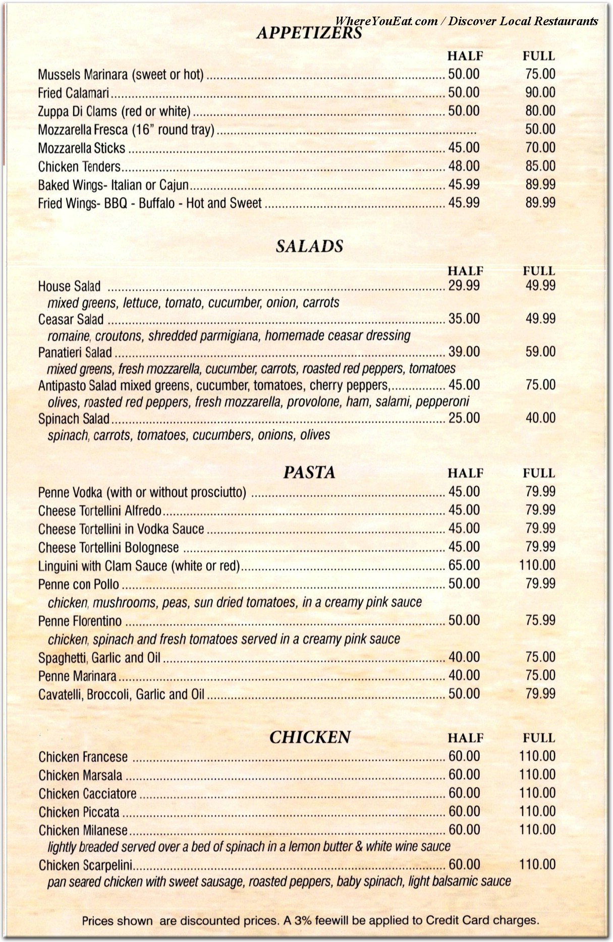 menu image
