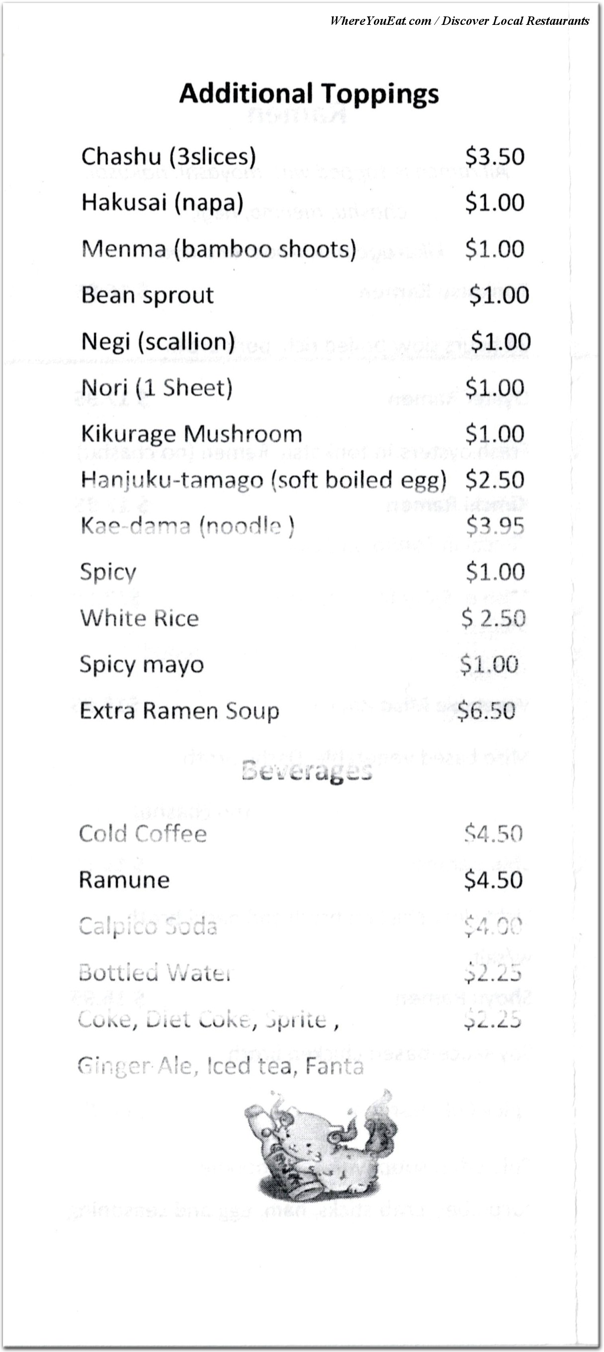 menu image