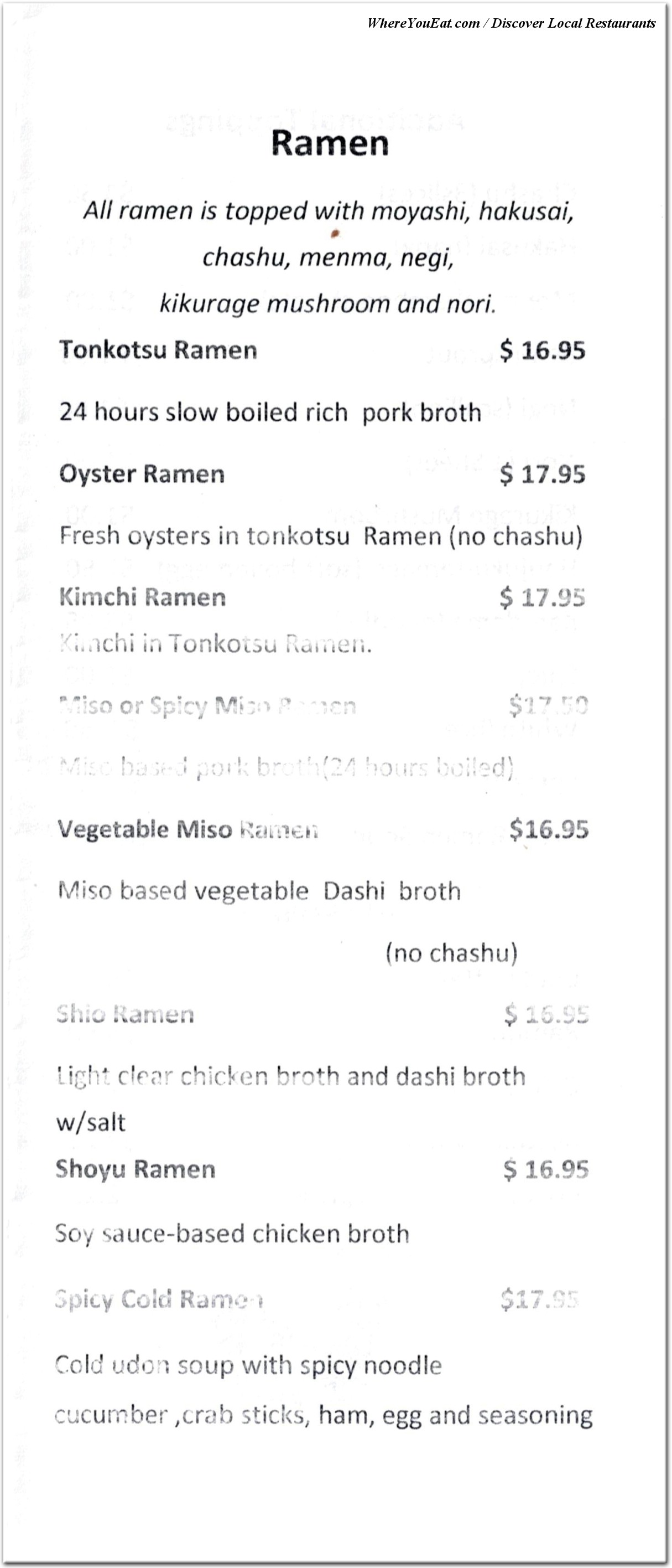 menu image