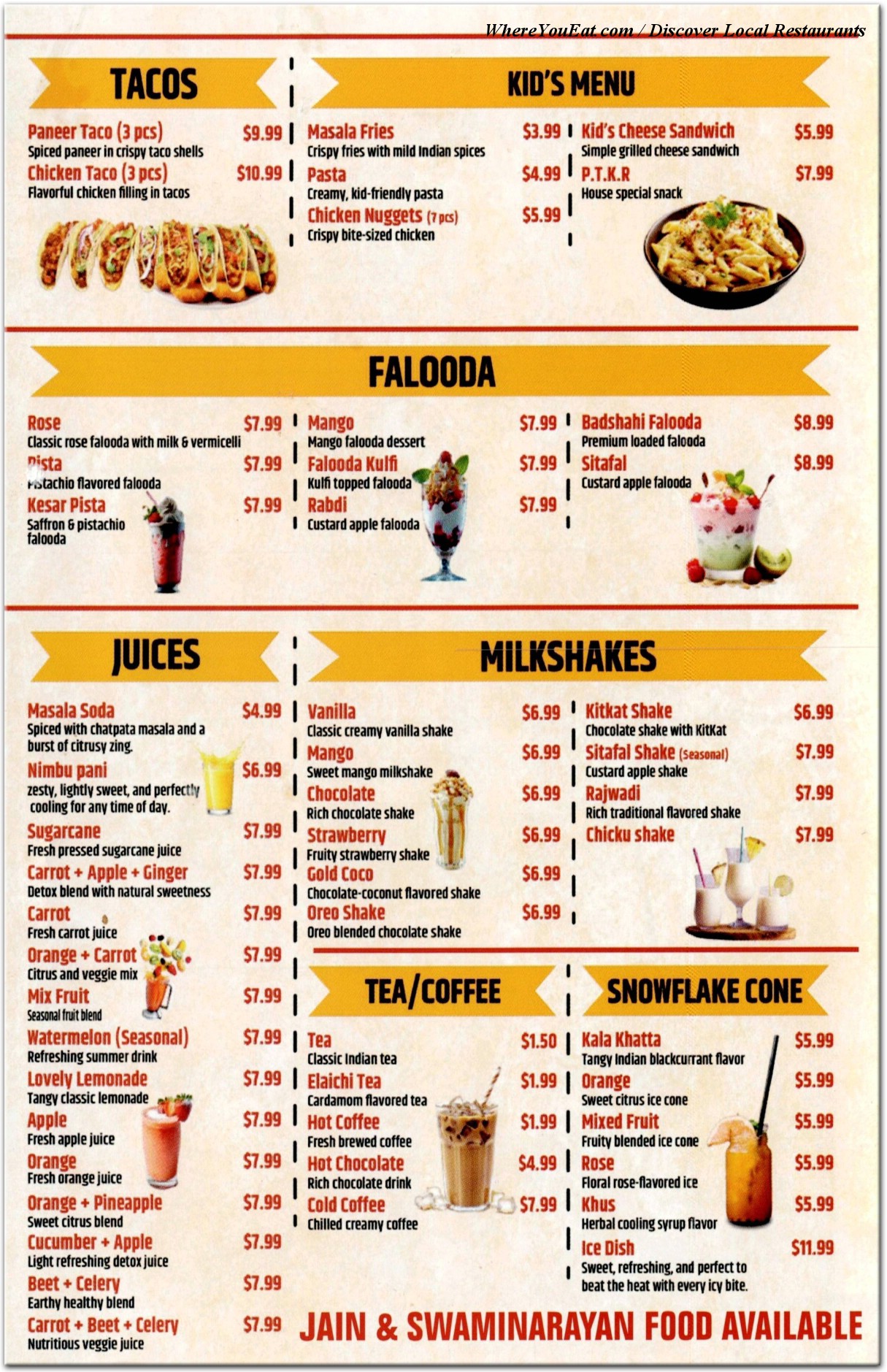 menu image