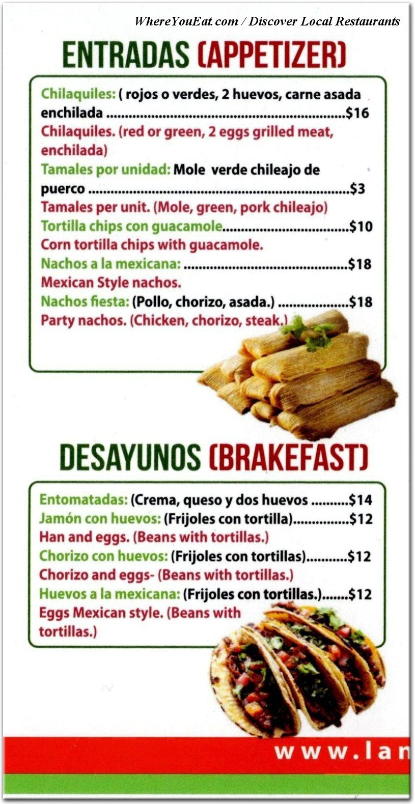 menu image