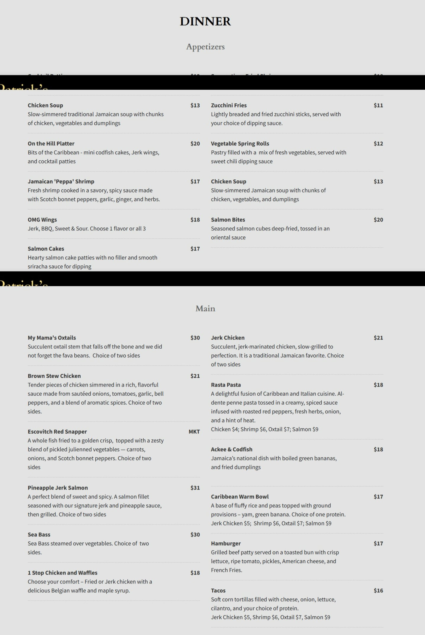 menu image