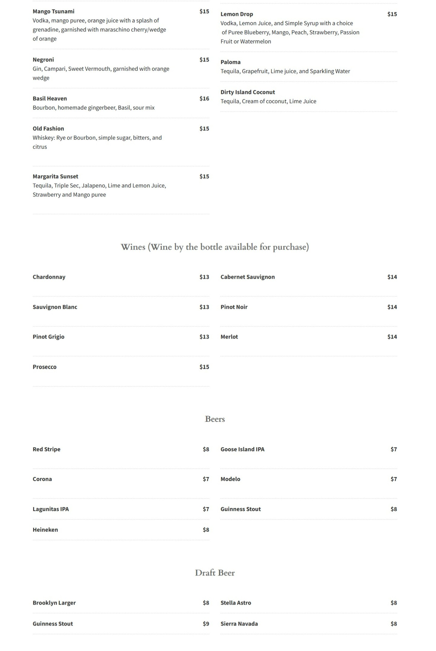 menu image