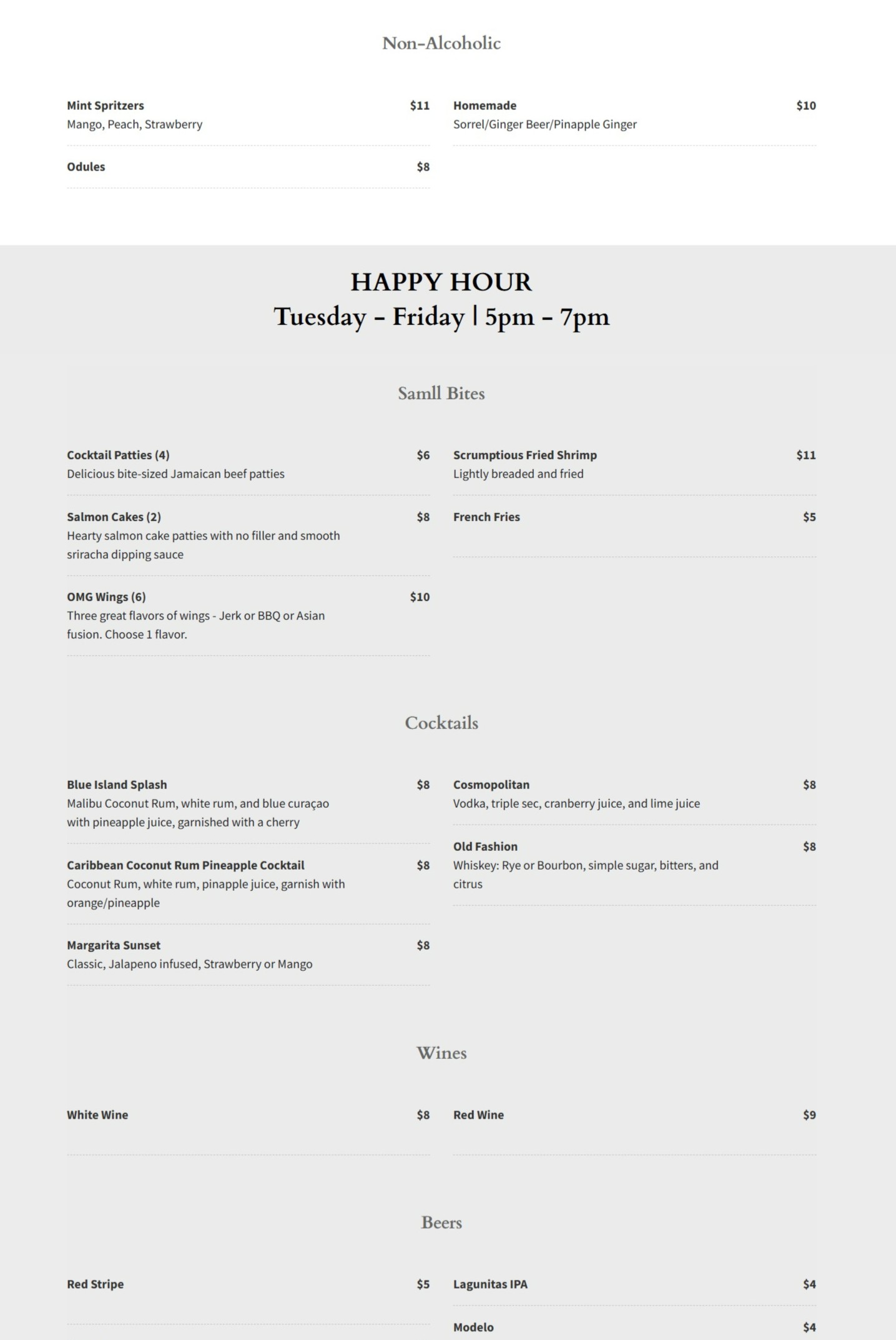 menu image