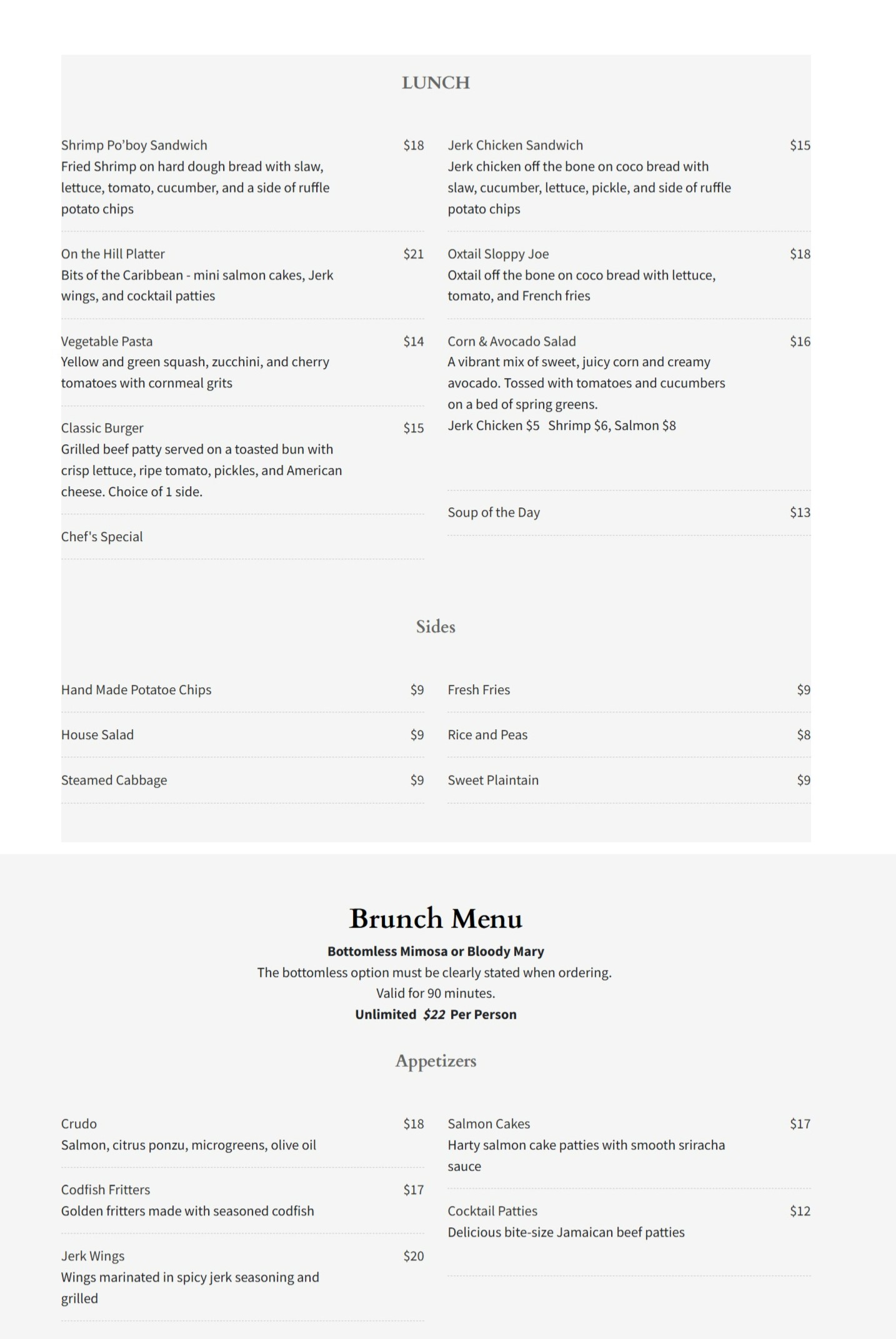 menu image