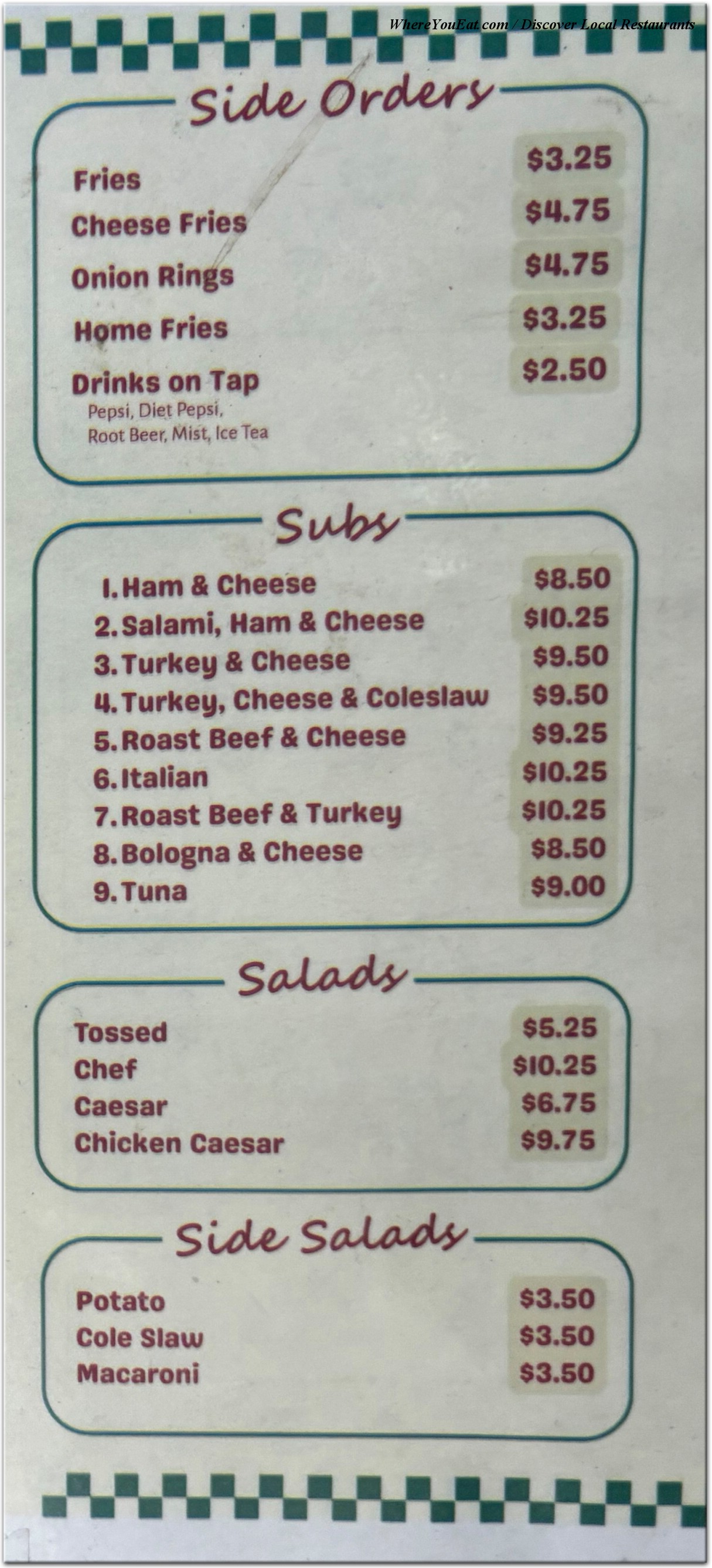 menu image