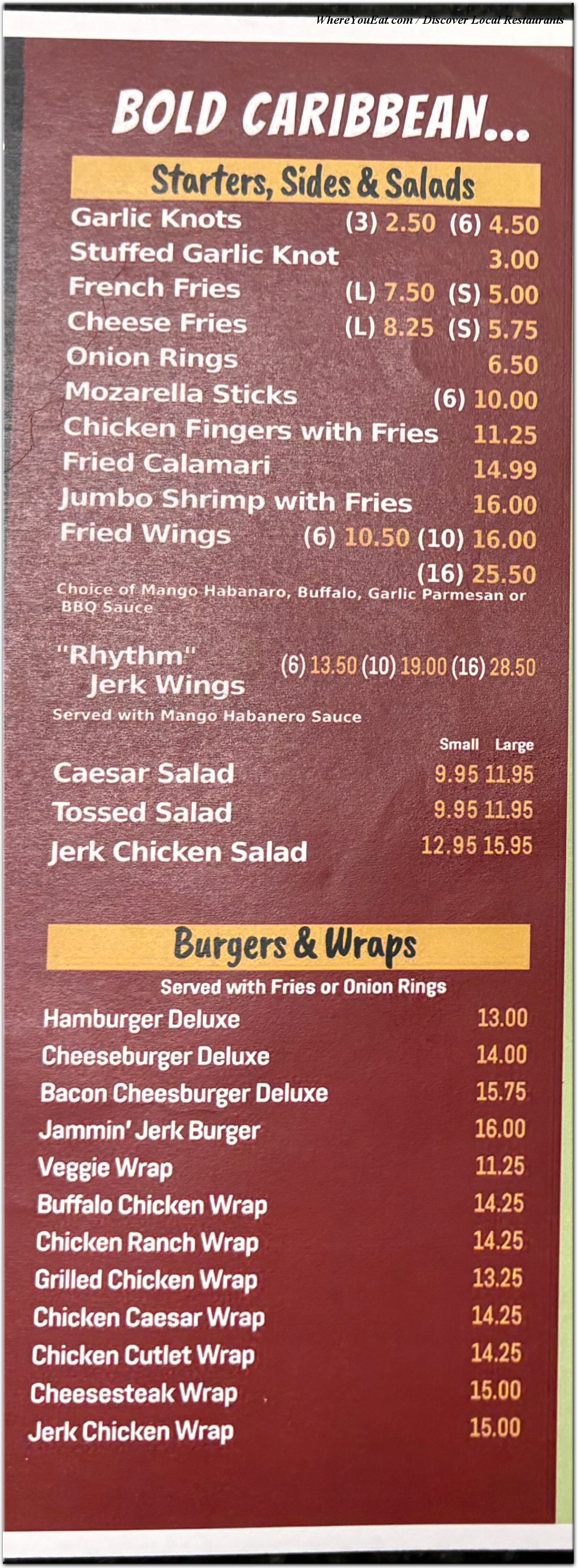 menu image