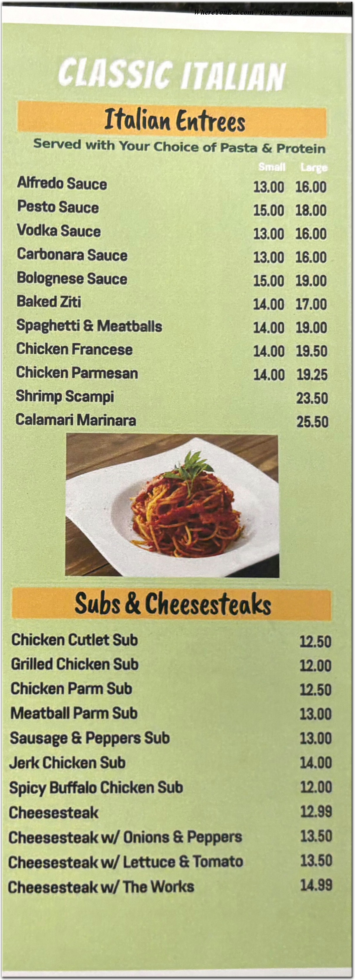 menu image