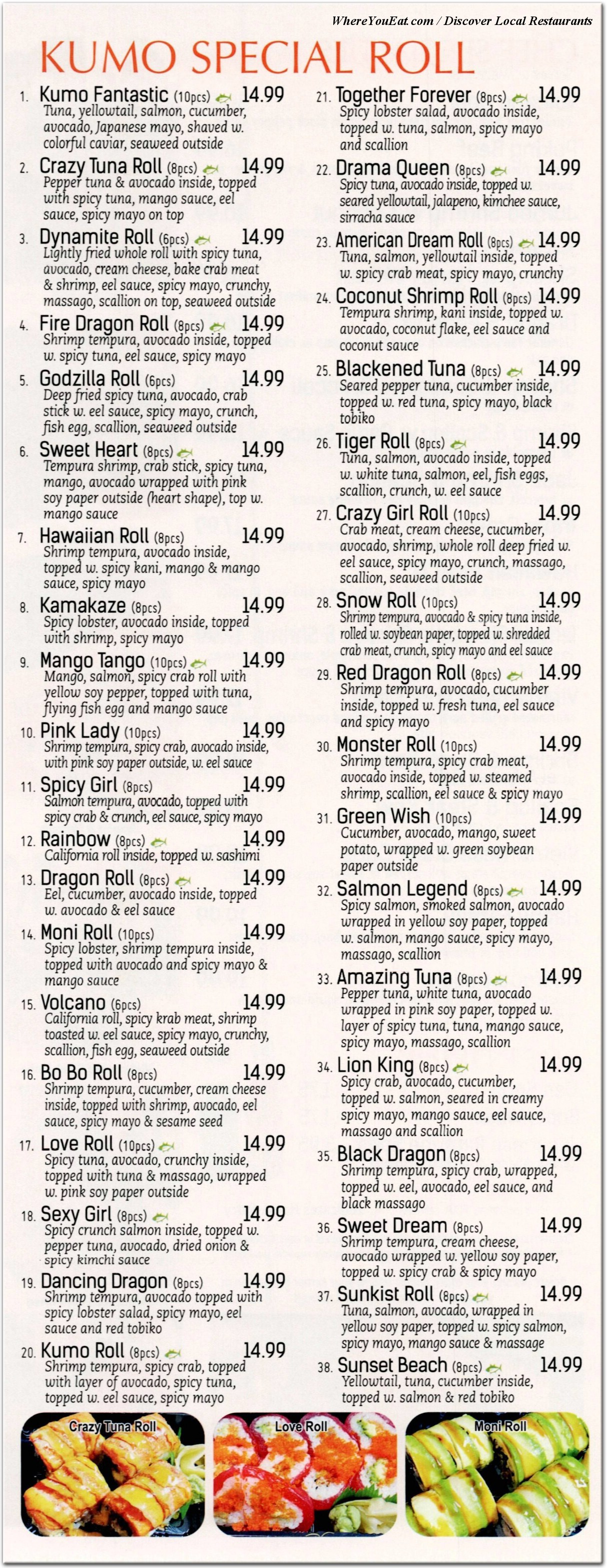 menu image
