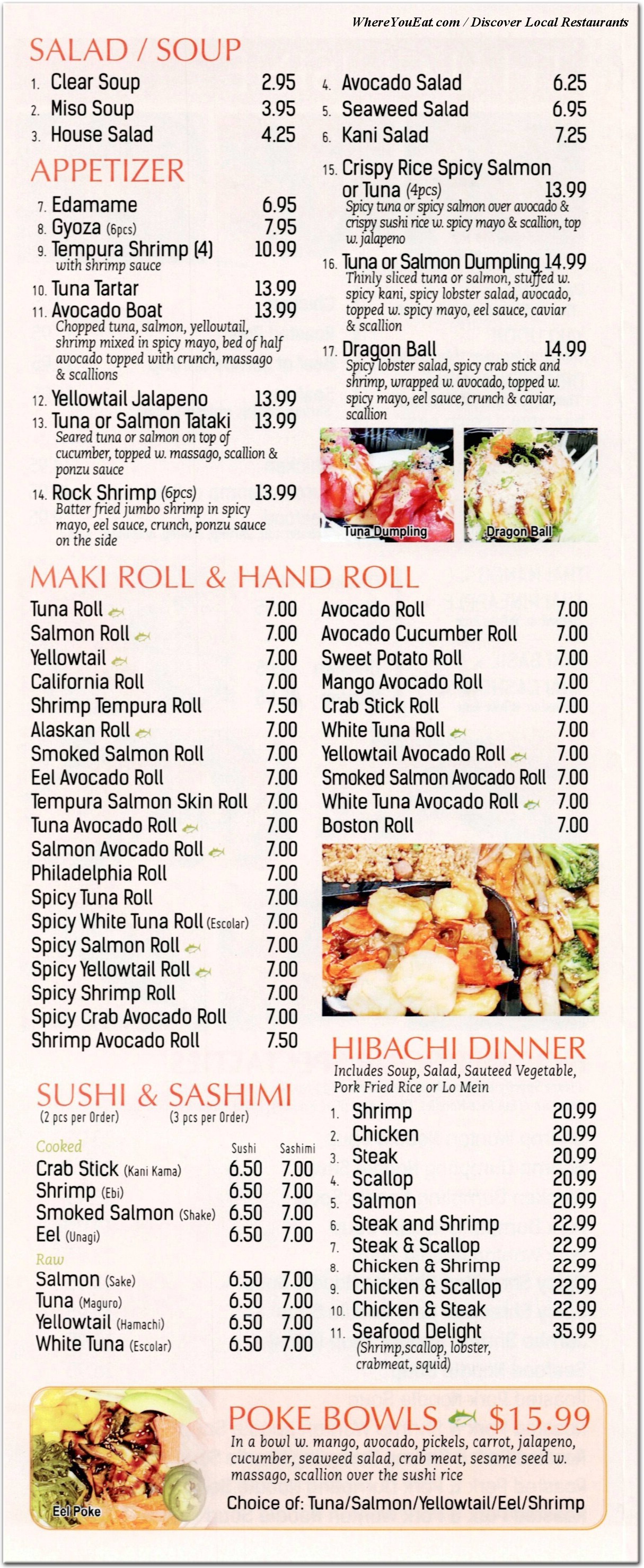 menu image