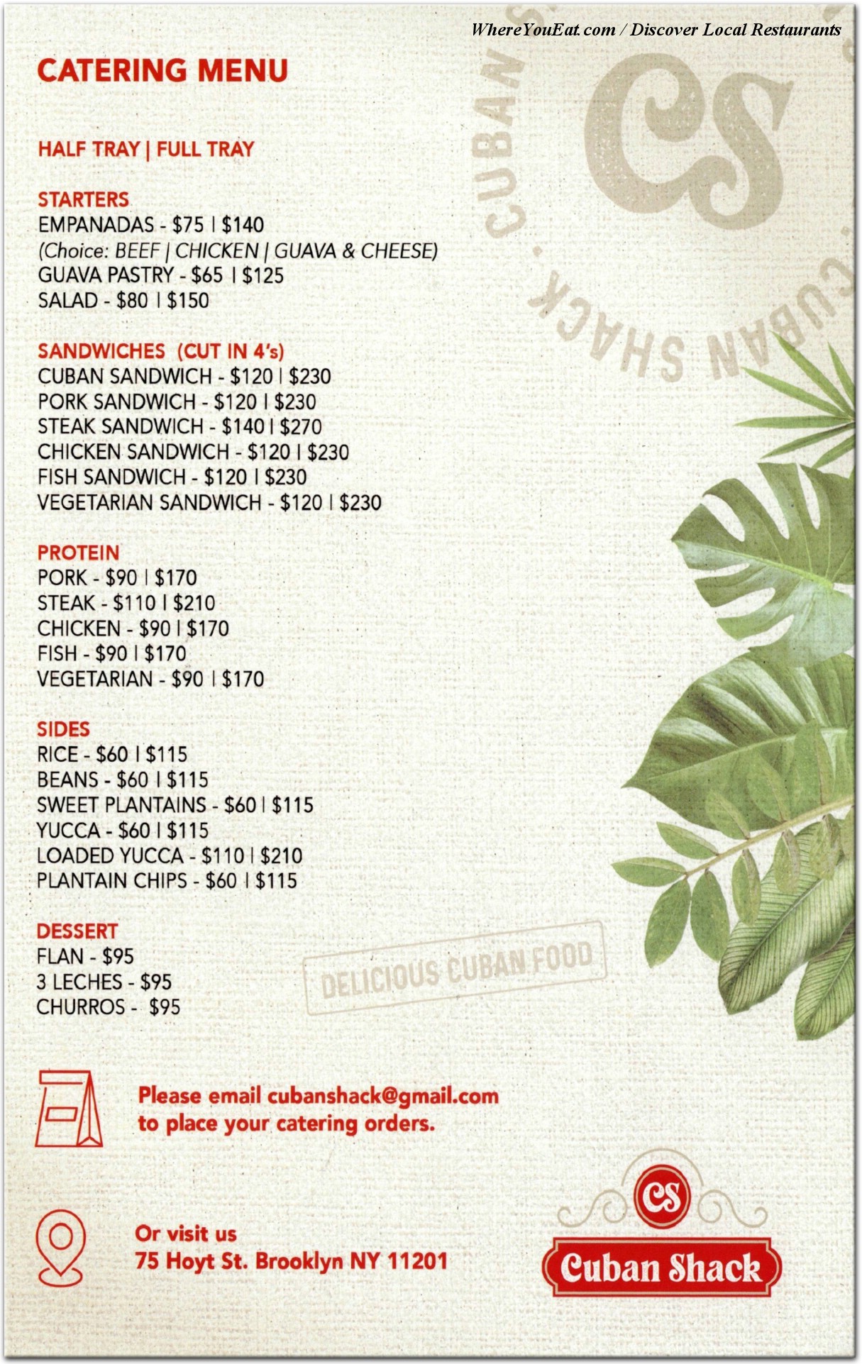 menu image