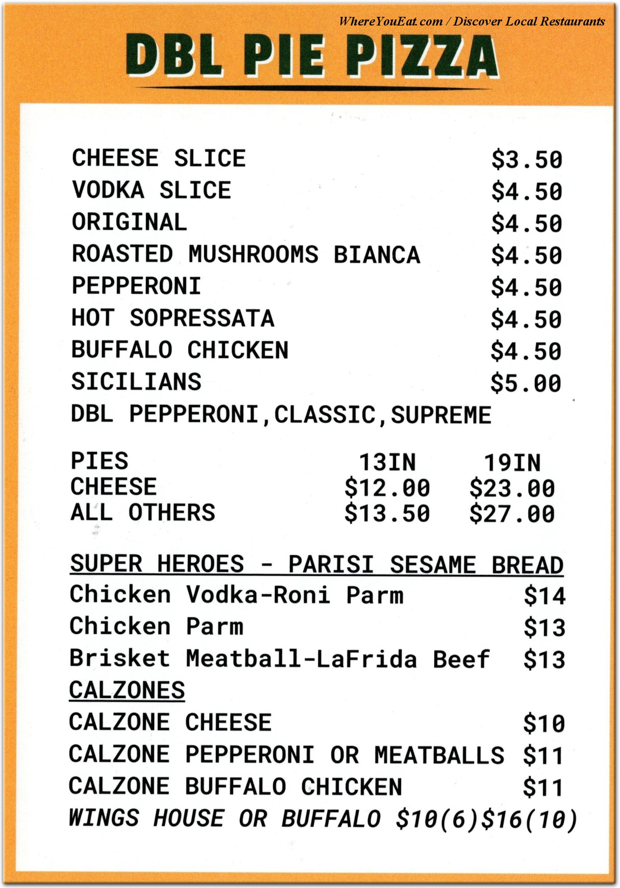 menu image