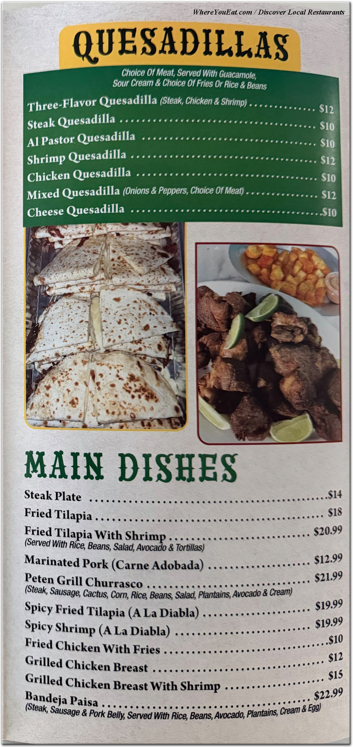 menu image