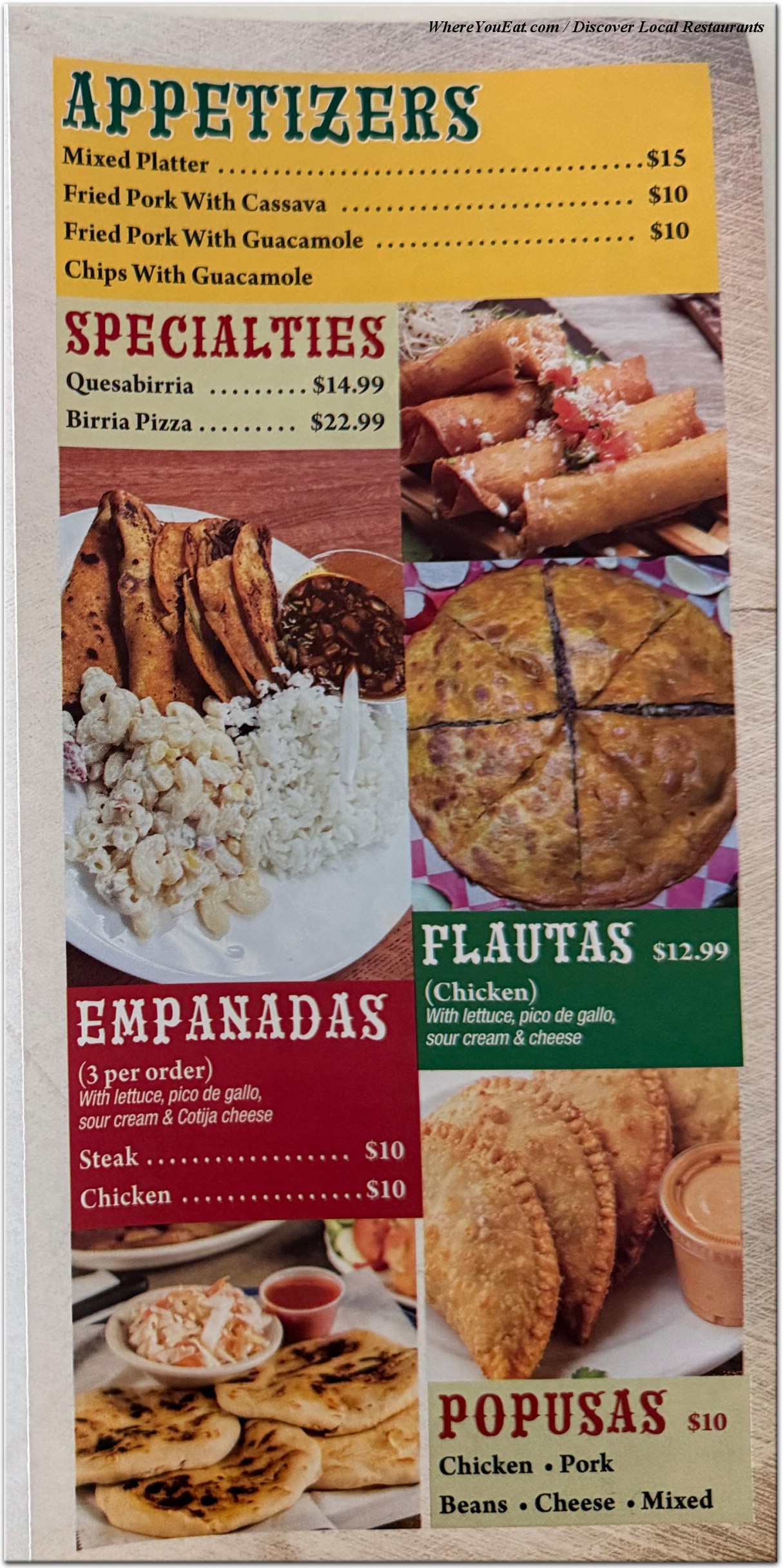menu image