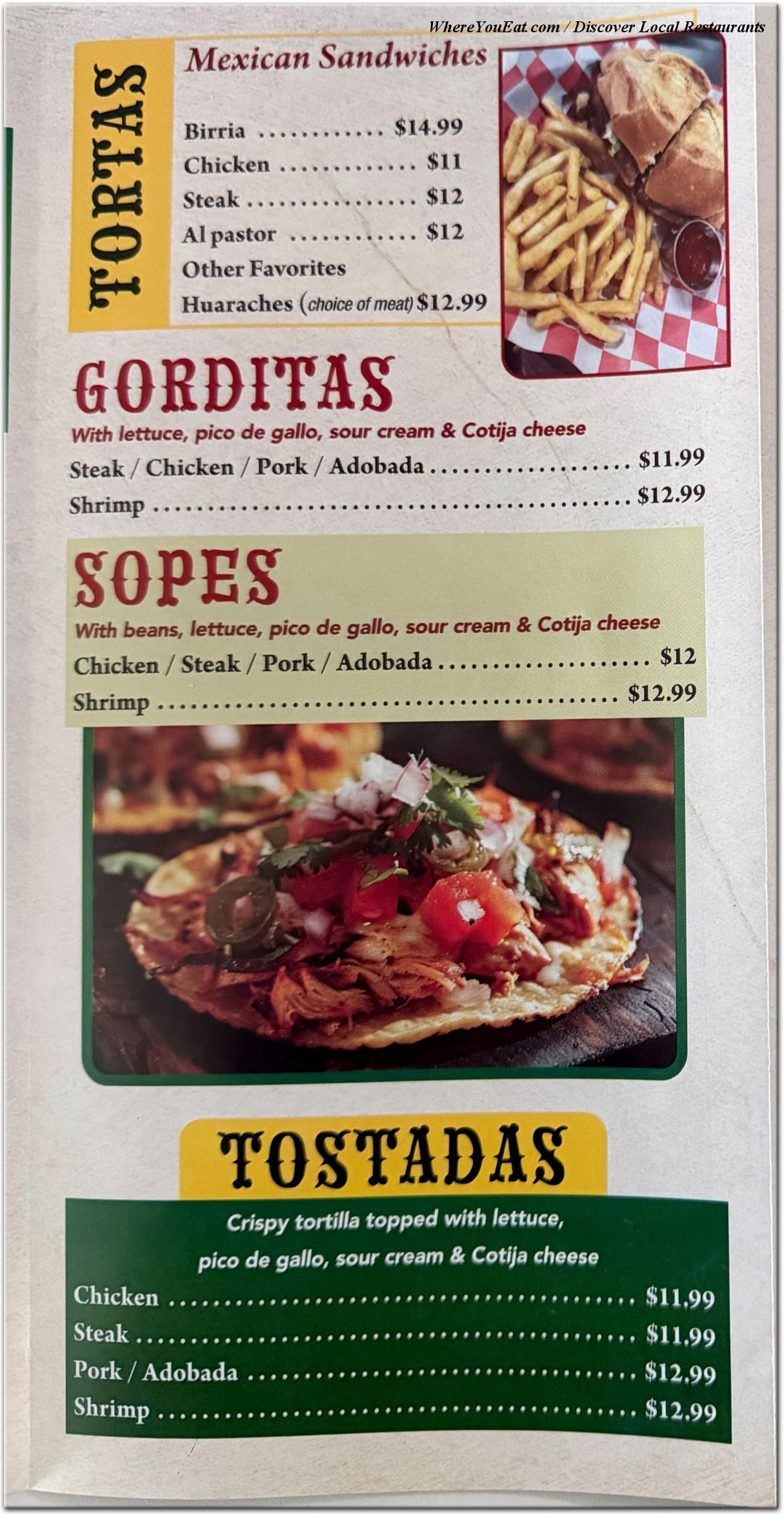 menu image