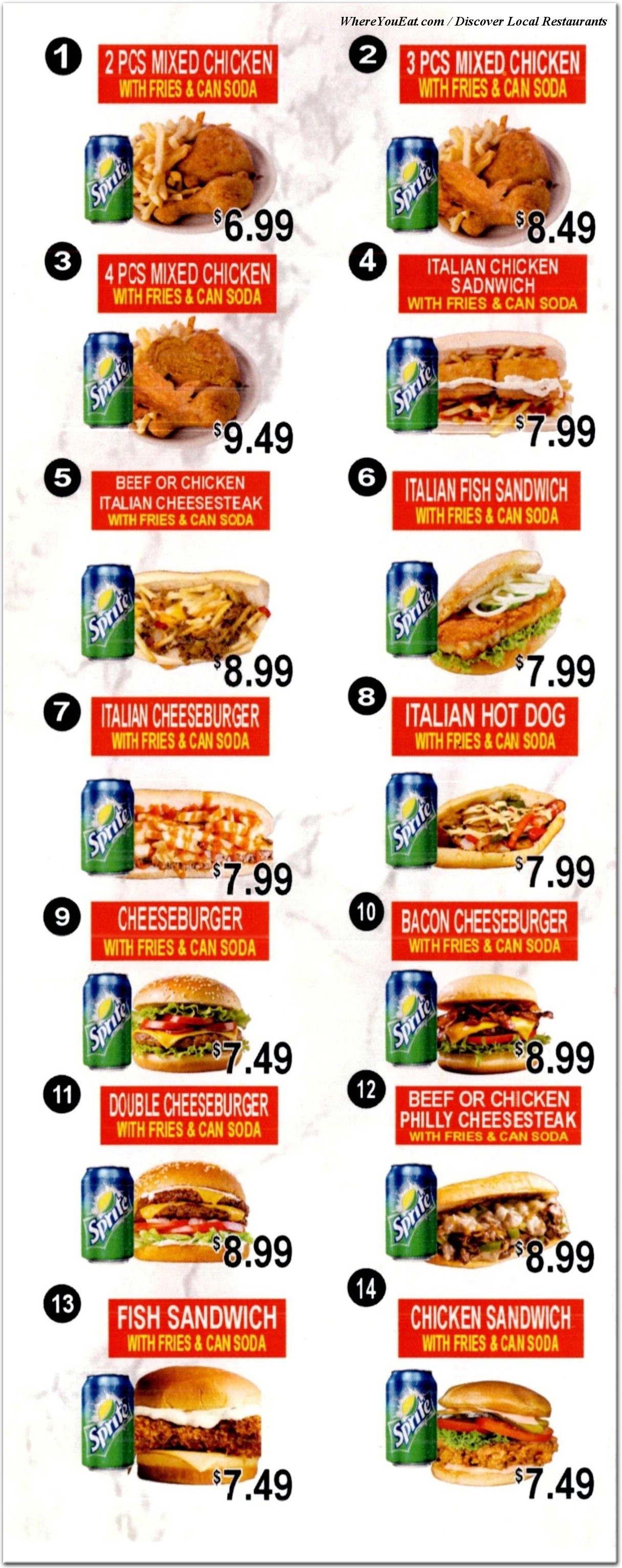 menu image