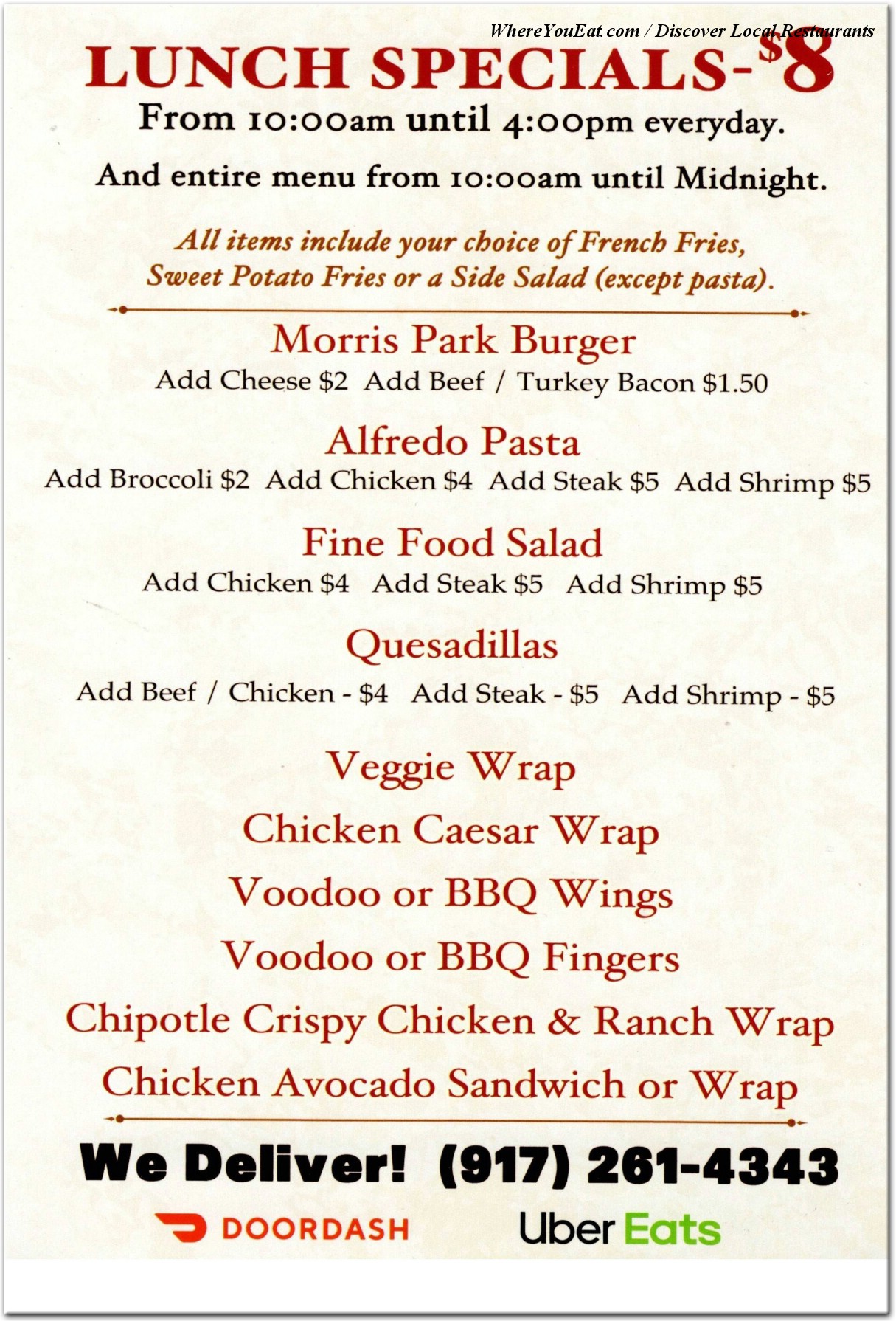 menu image
