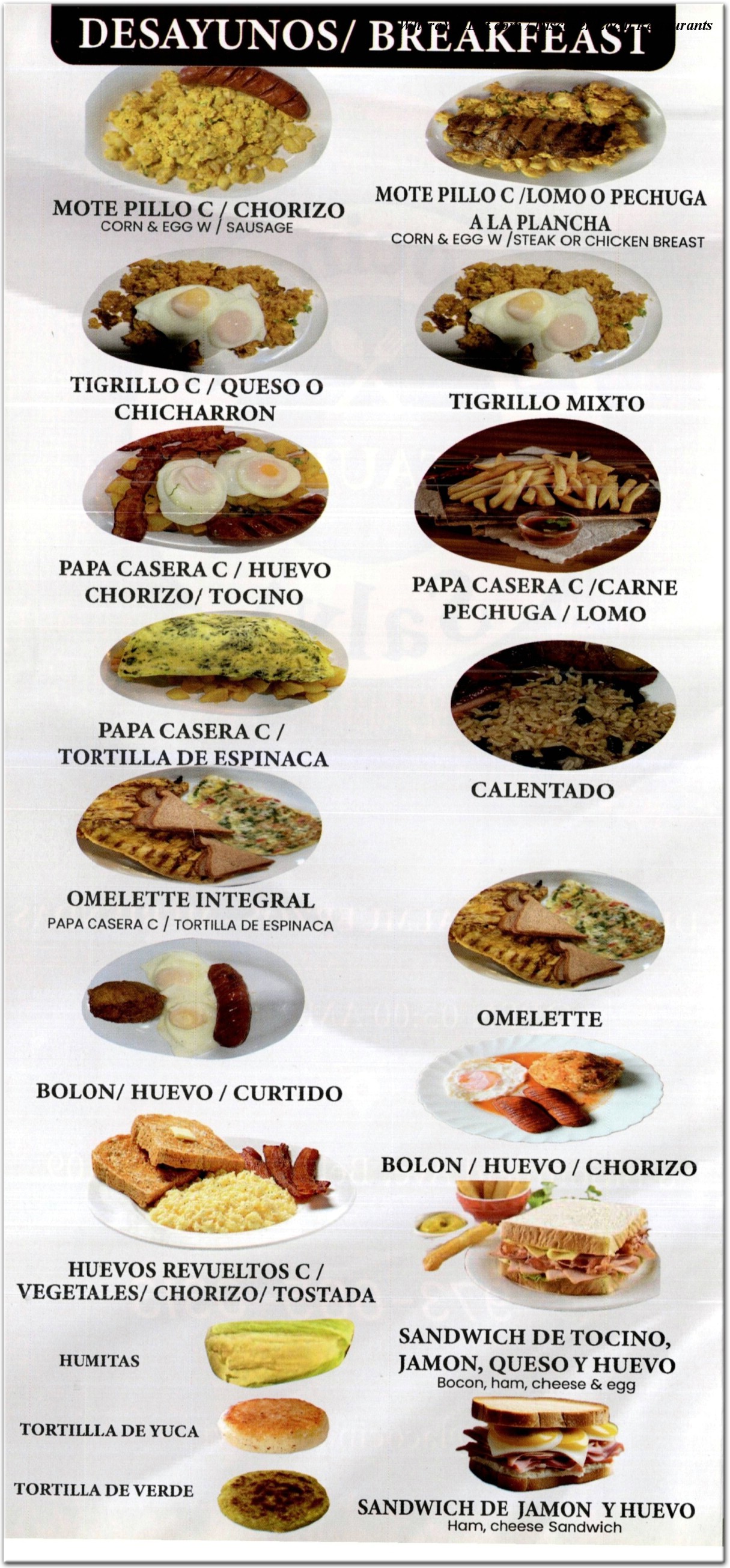 menu image