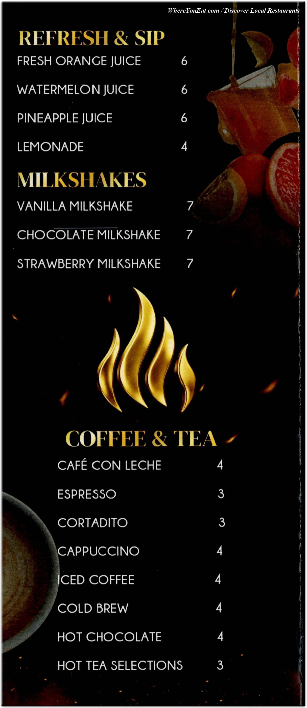 menu image