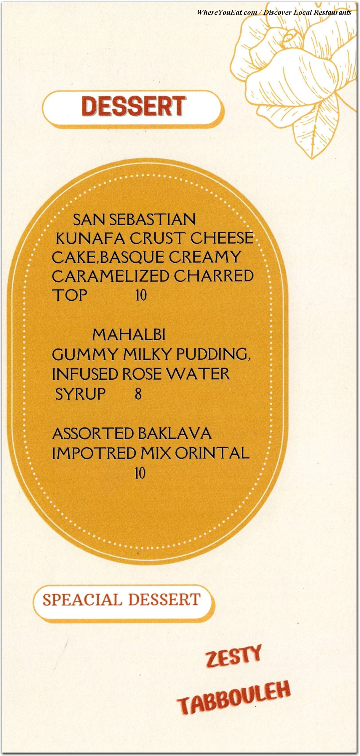 menu image