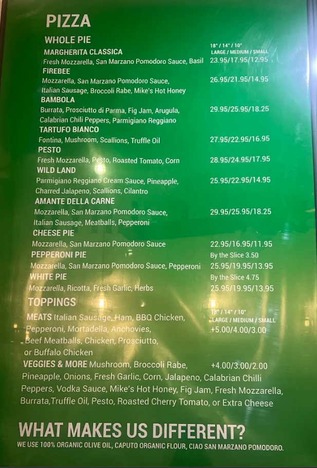 menu image