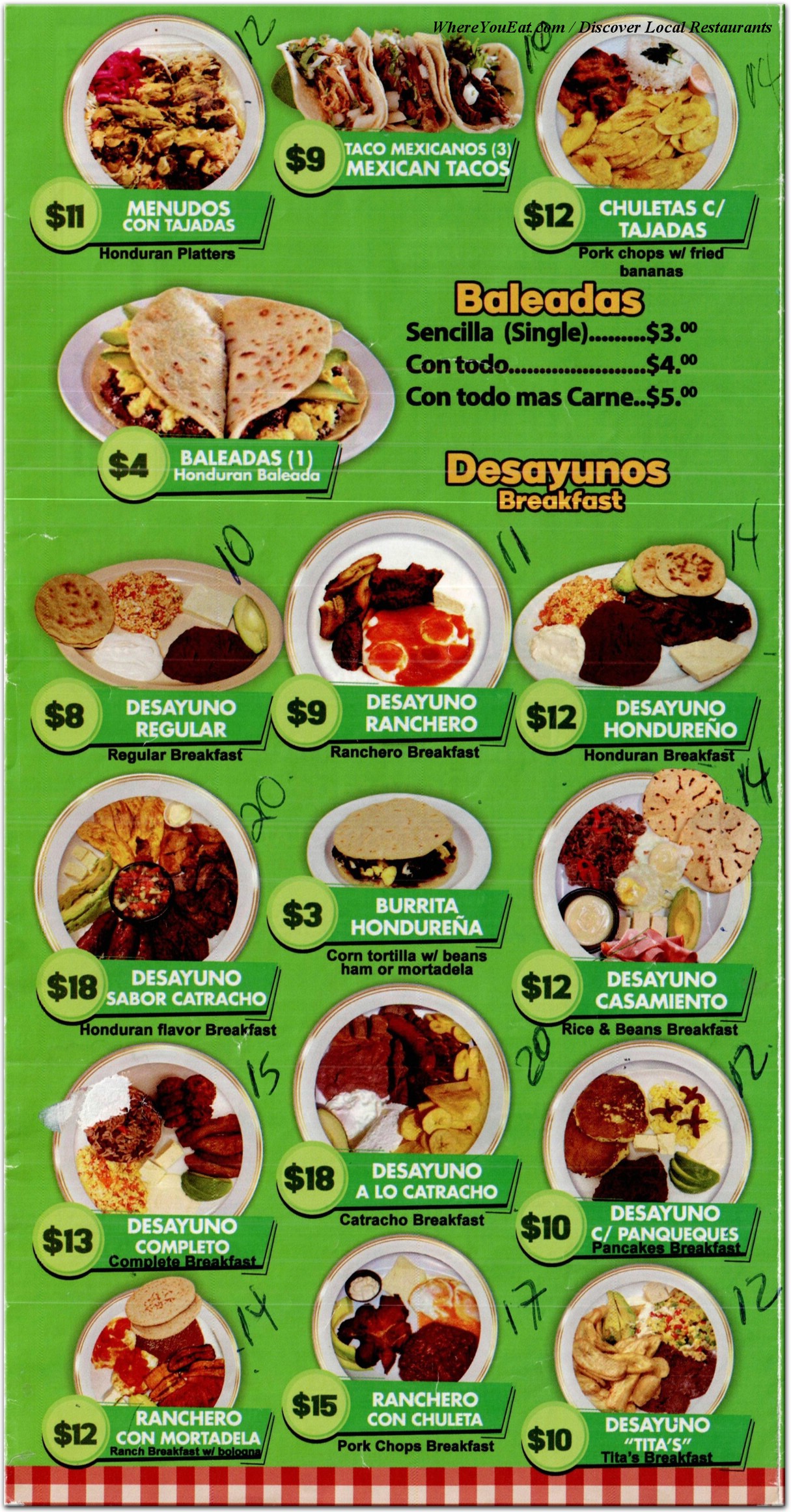 menu image