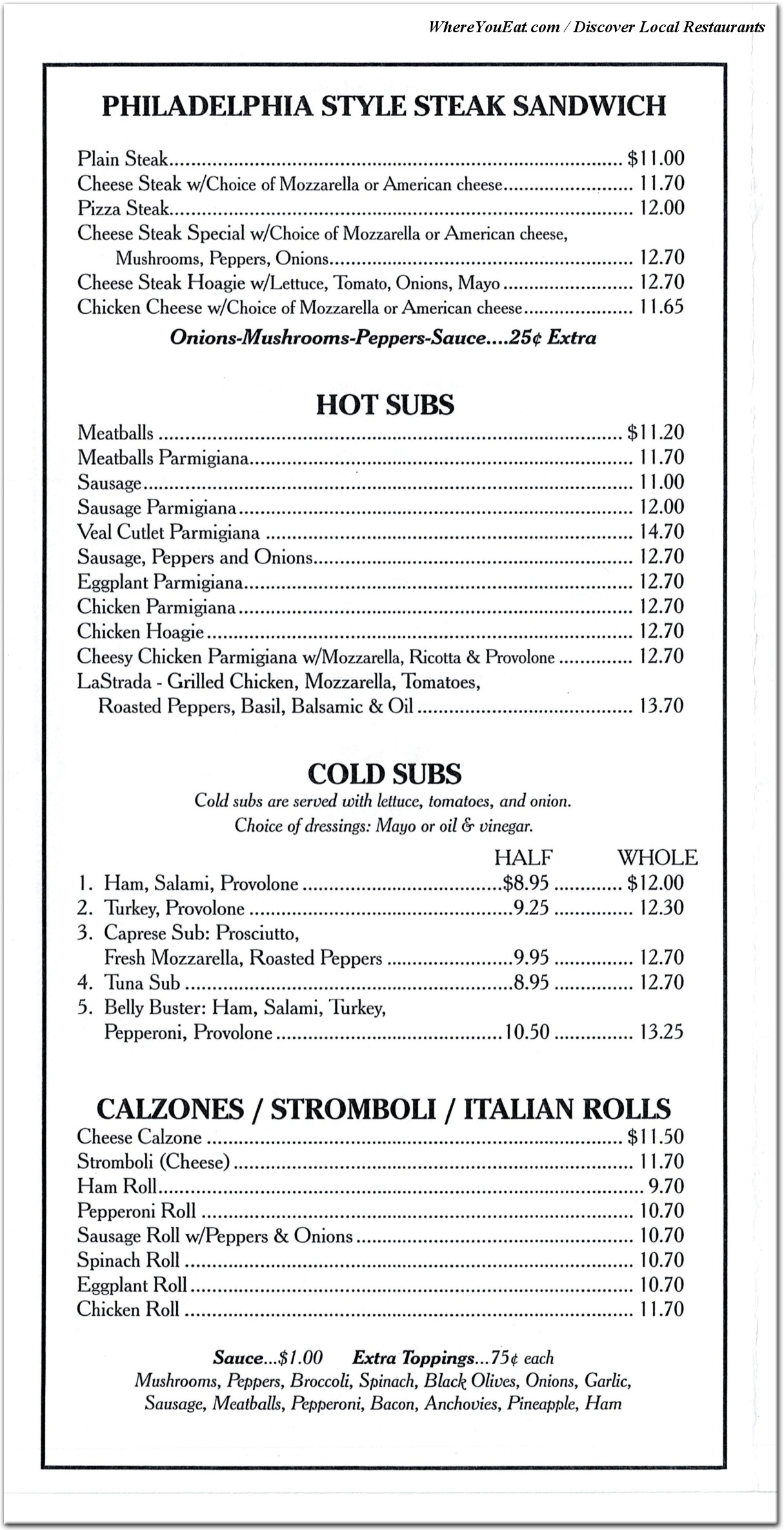 menu image