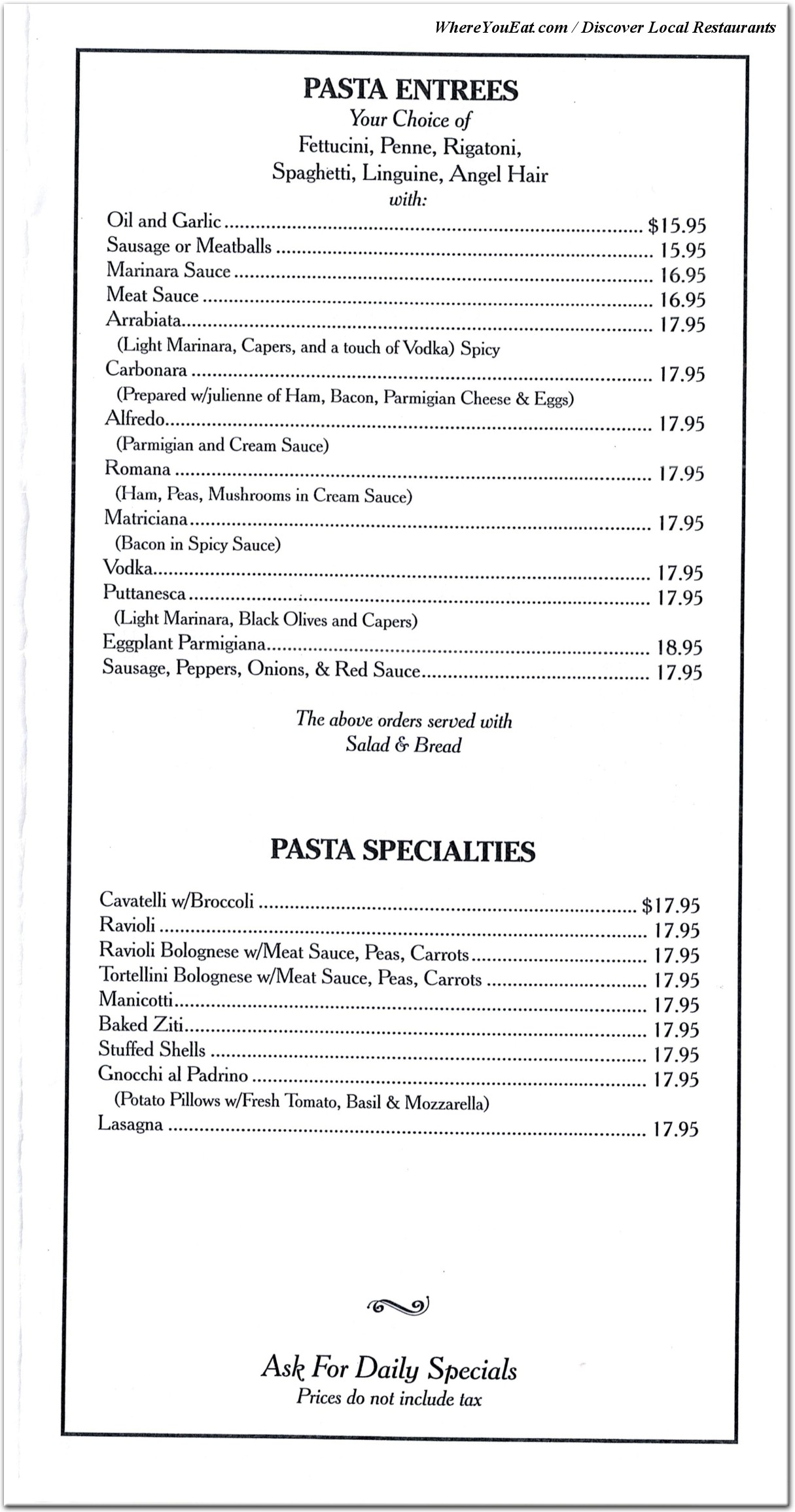 menu image