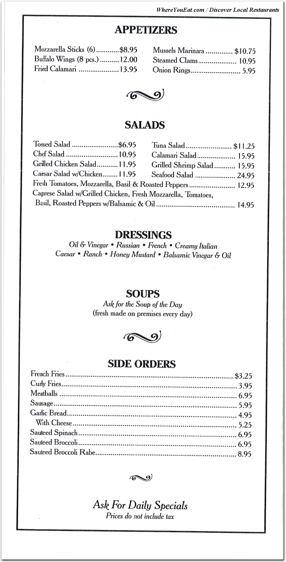 menu image