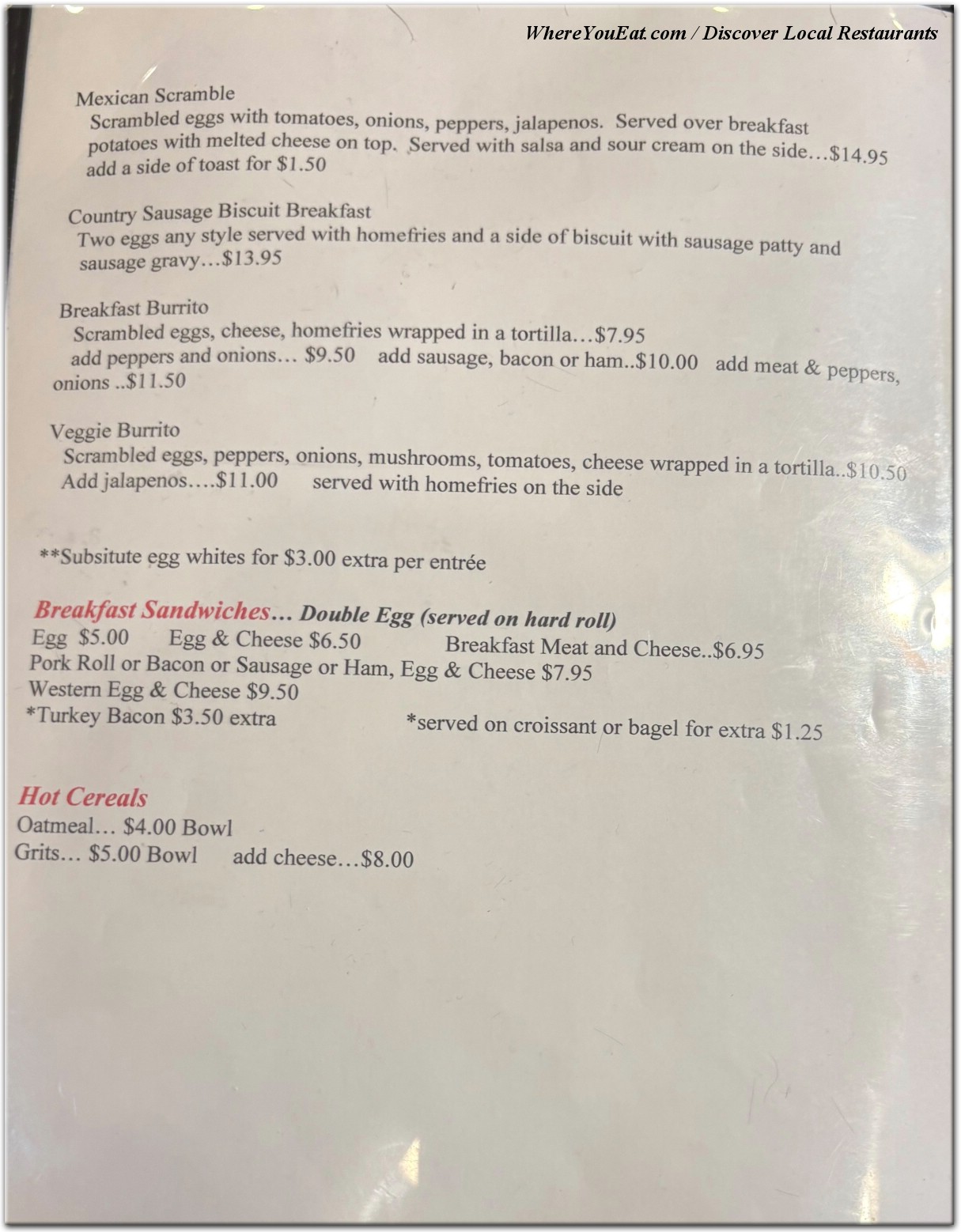 menu image