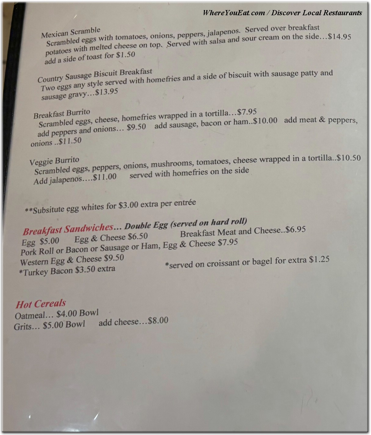 menu image
