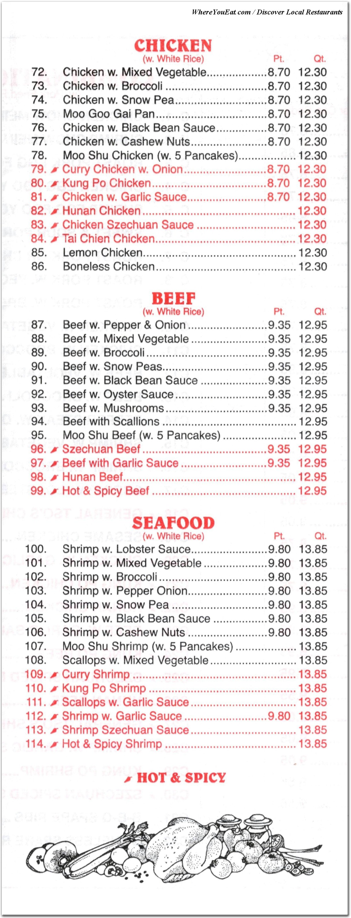 menu image