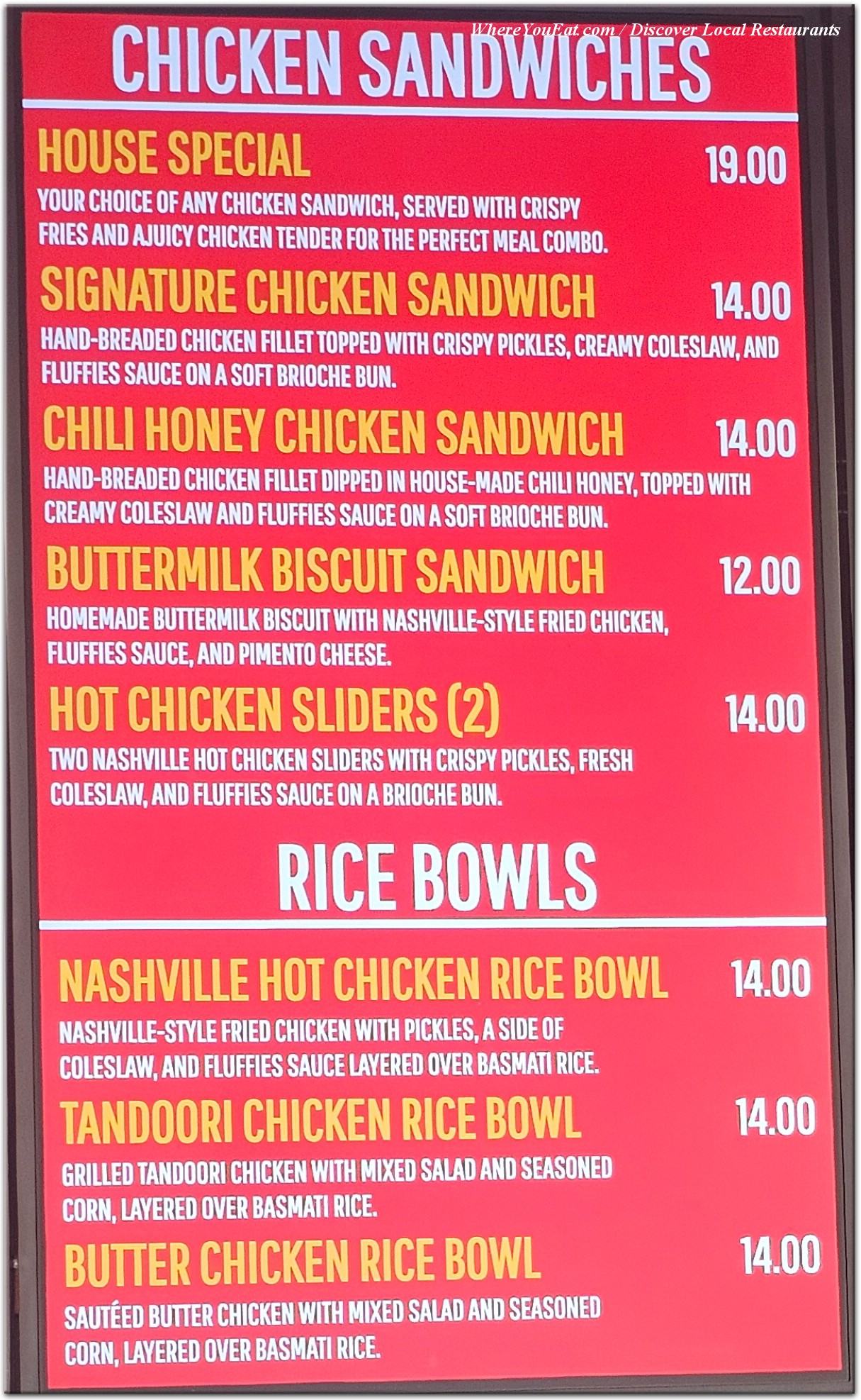 menu image