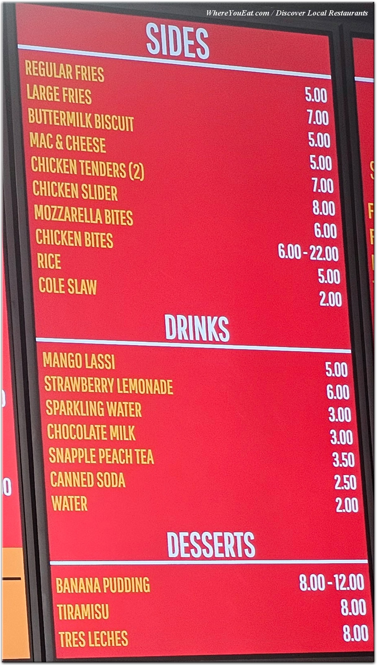menu image