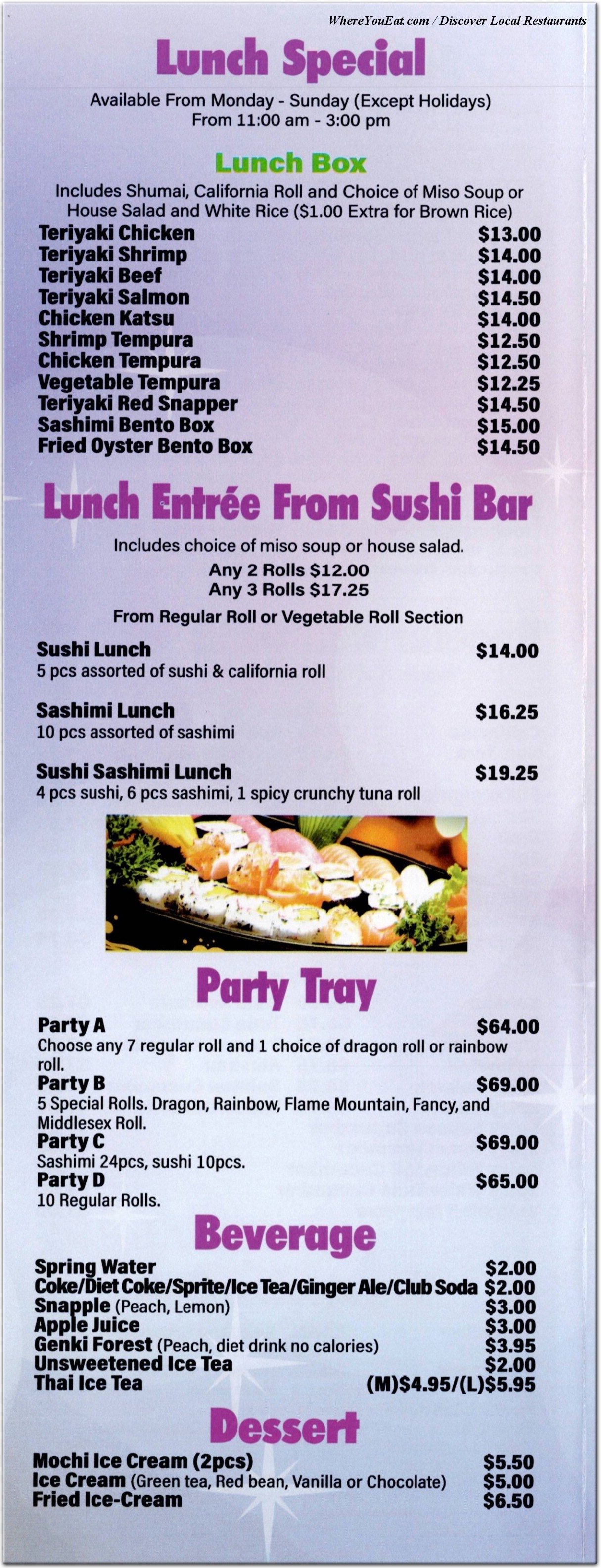 menu image