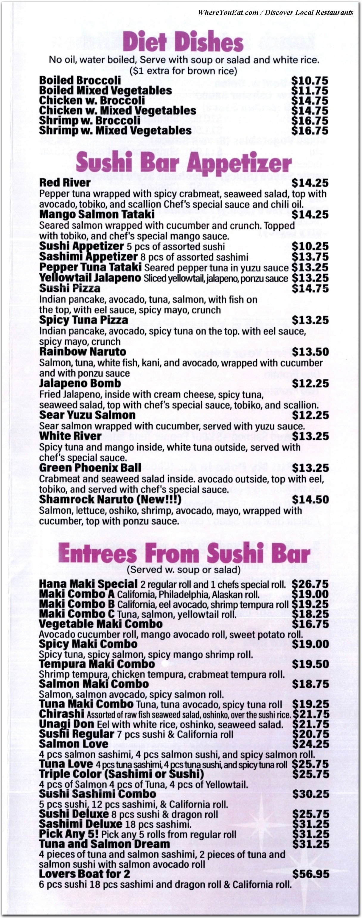 menu image