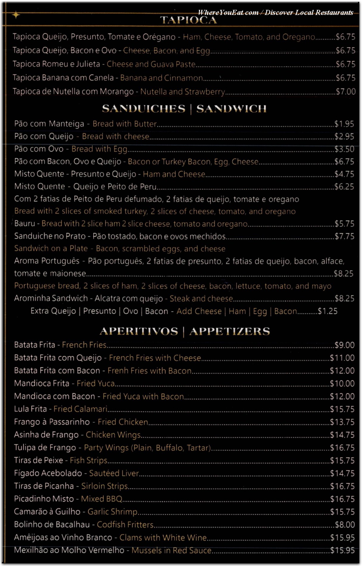 menu image
