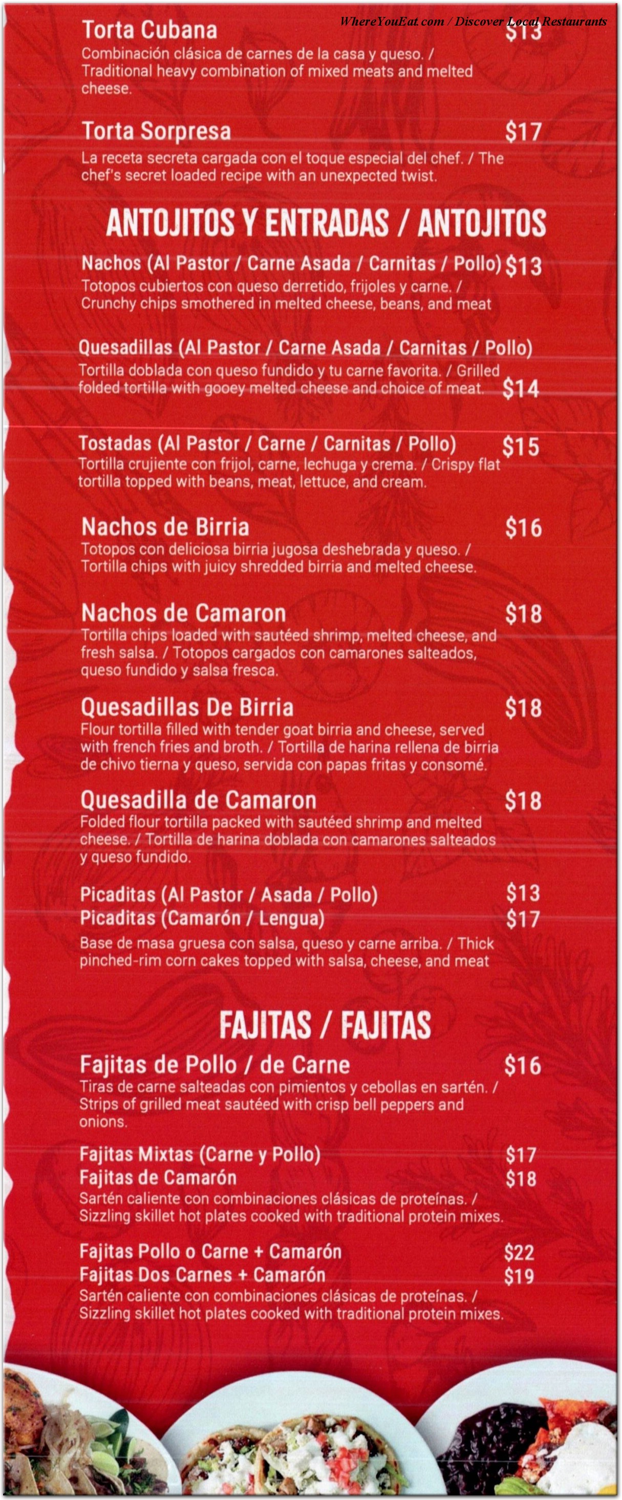 menu image