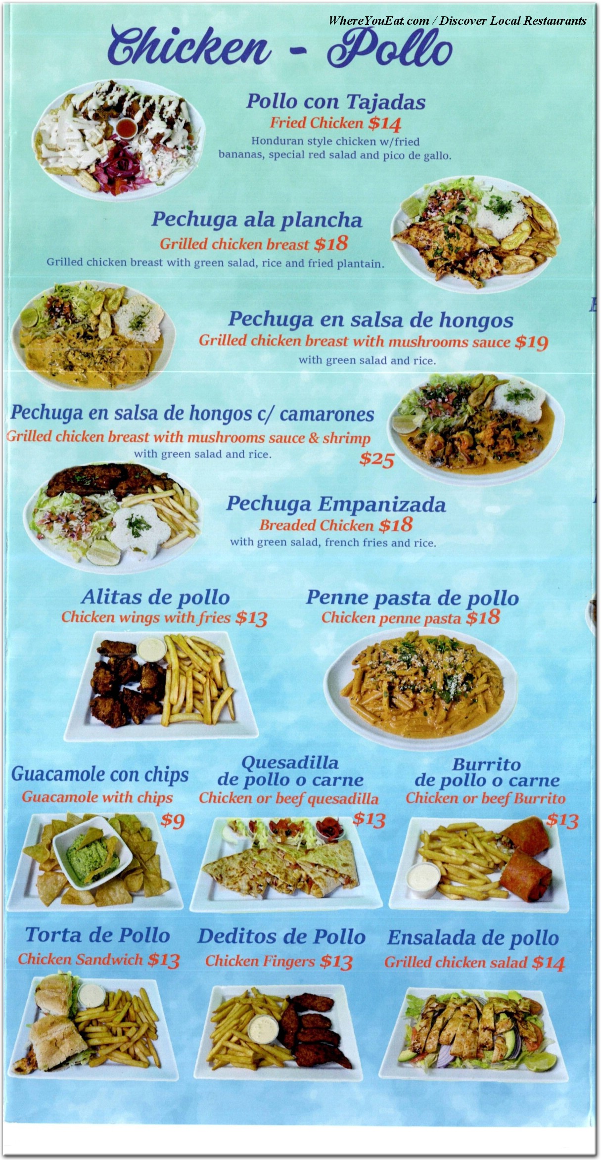 menu image