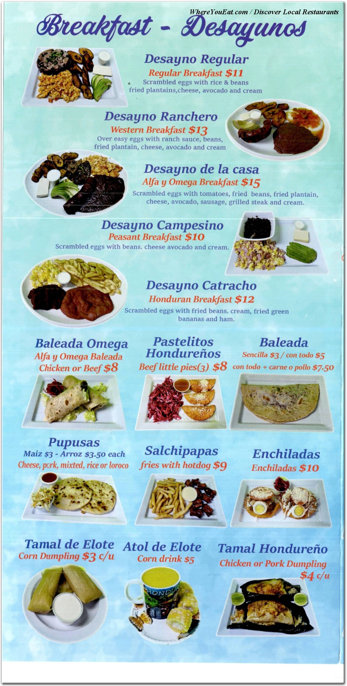 menu image