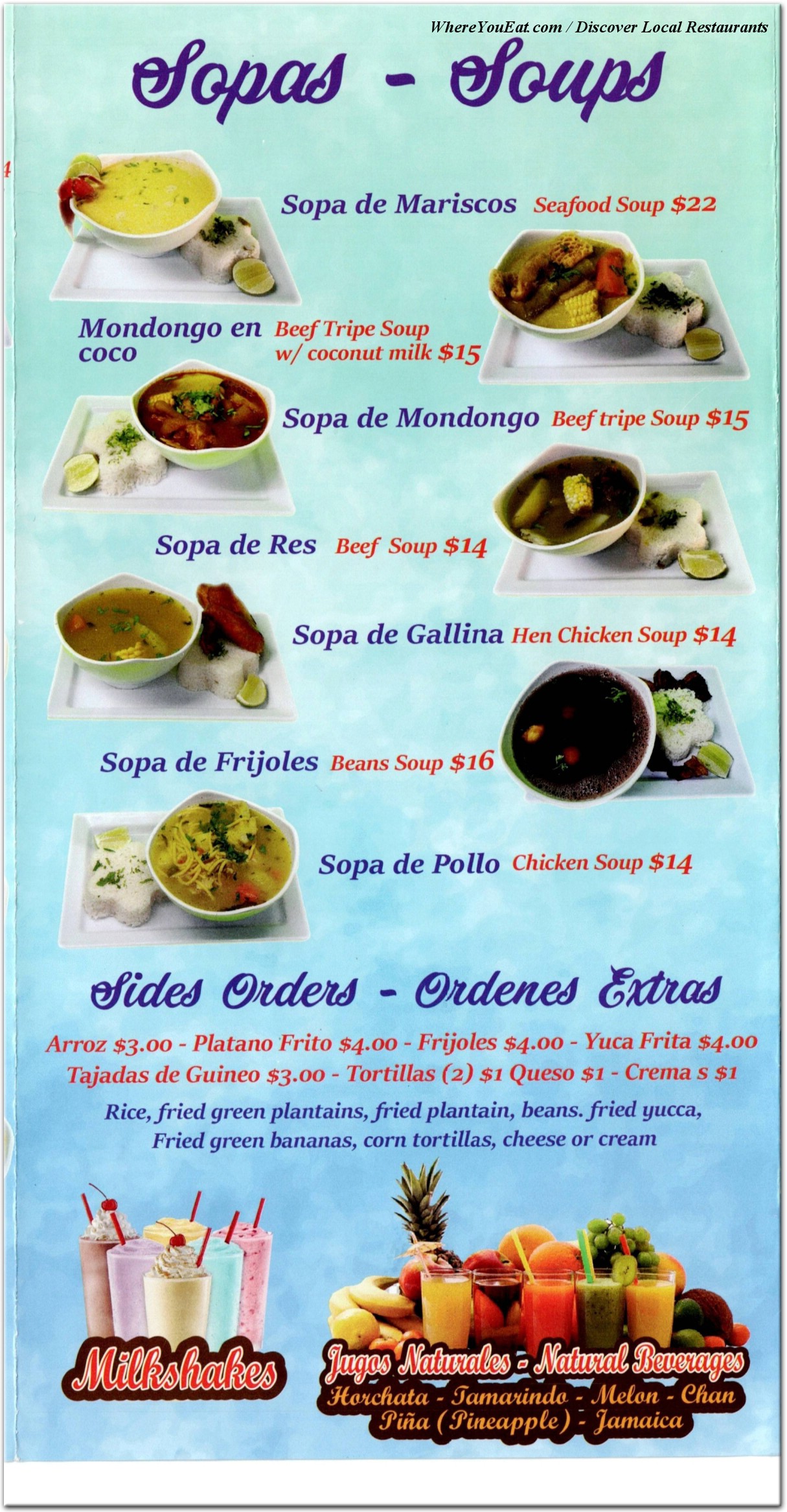 menu image