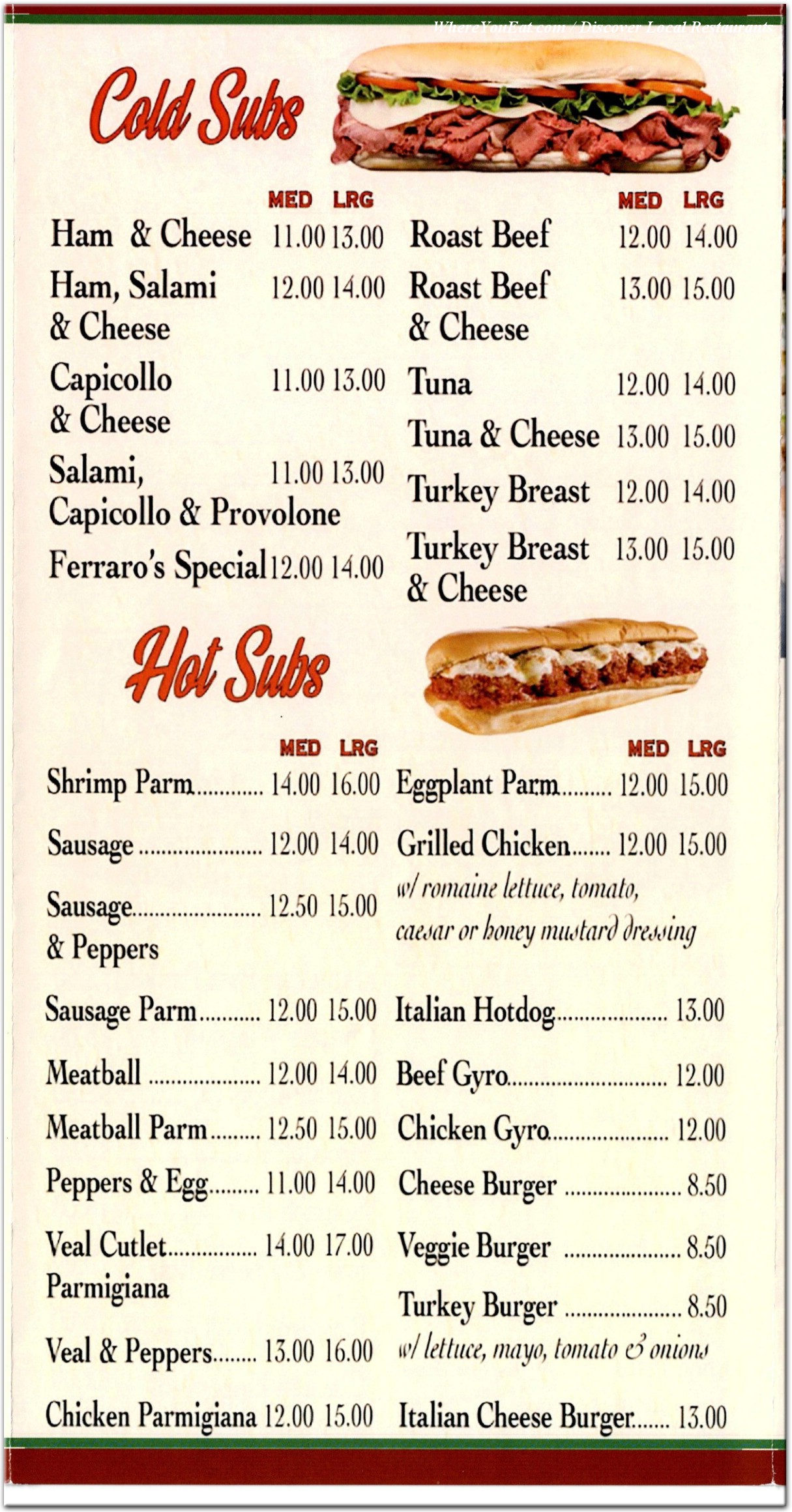 menu image