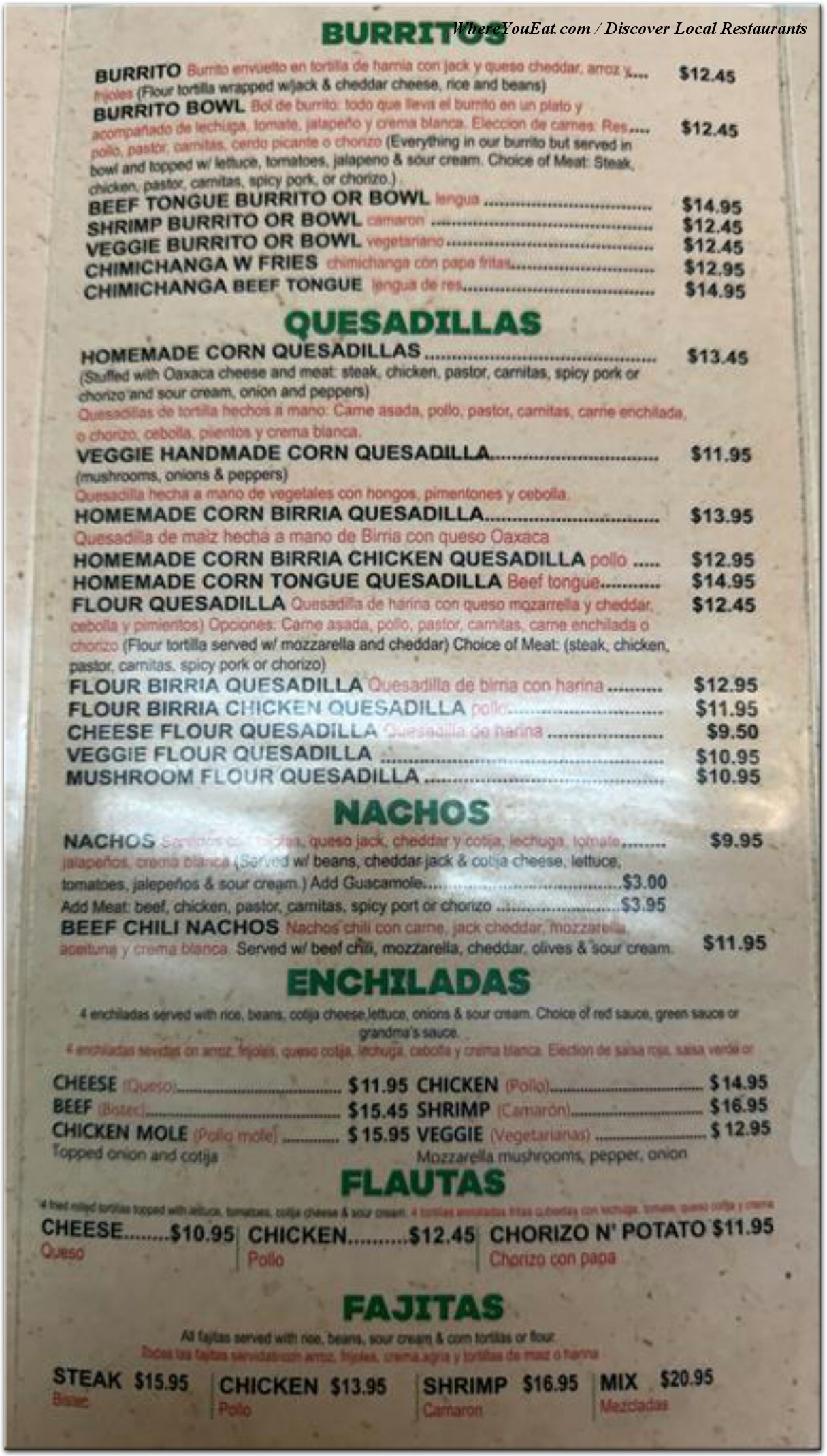 menu image