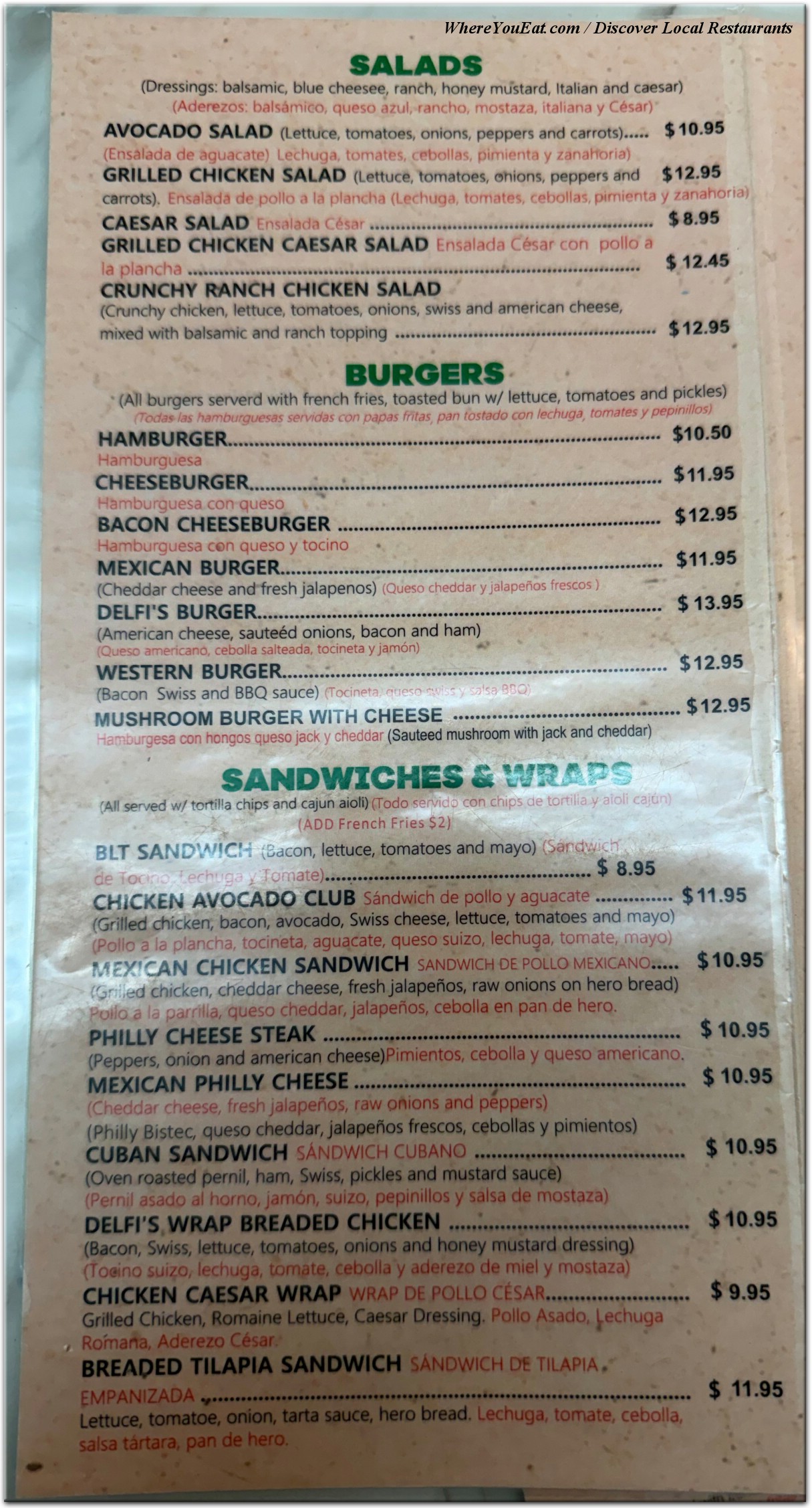 menu image