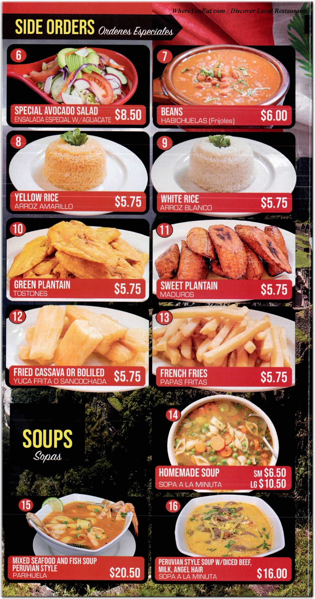 menu image