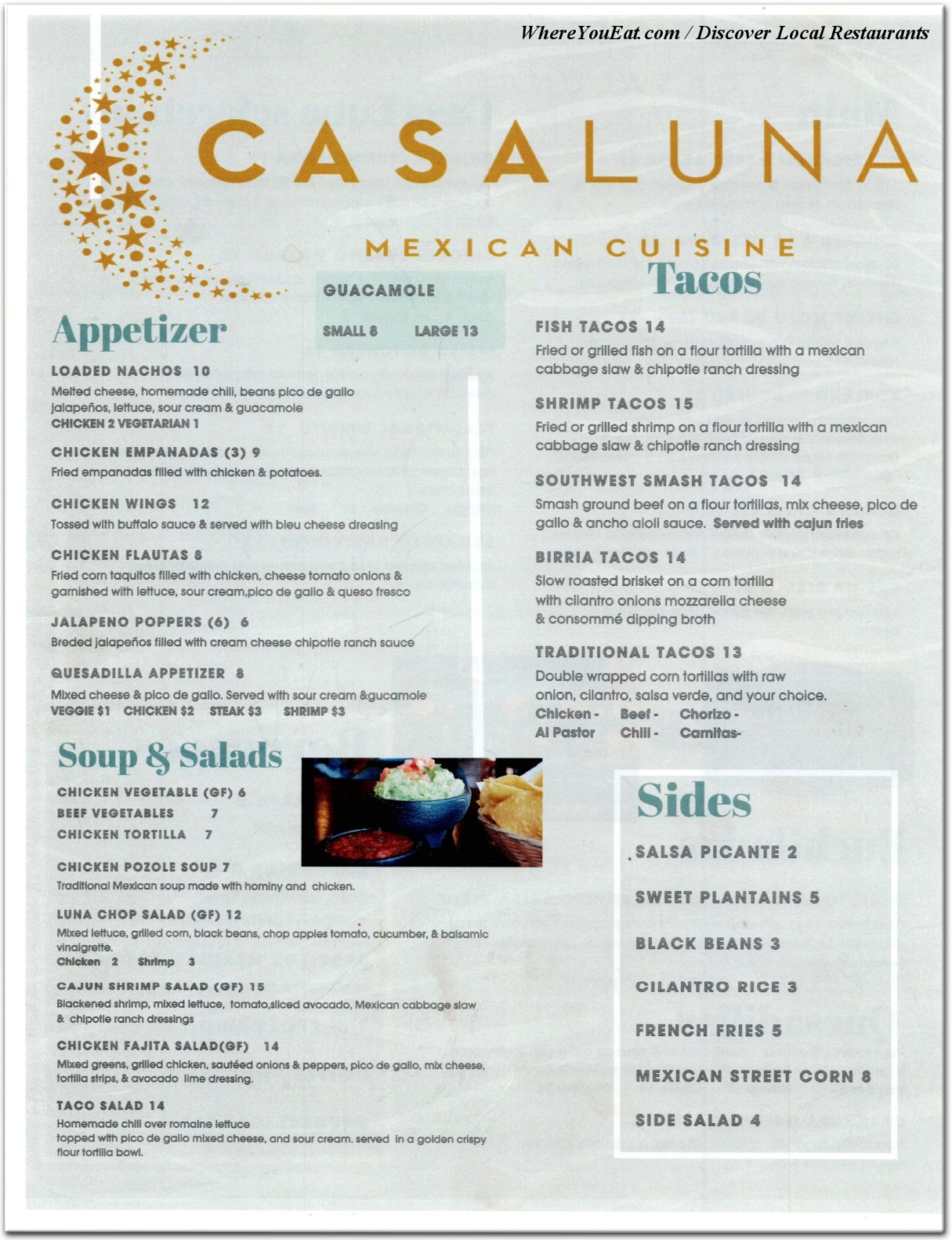 menu image
