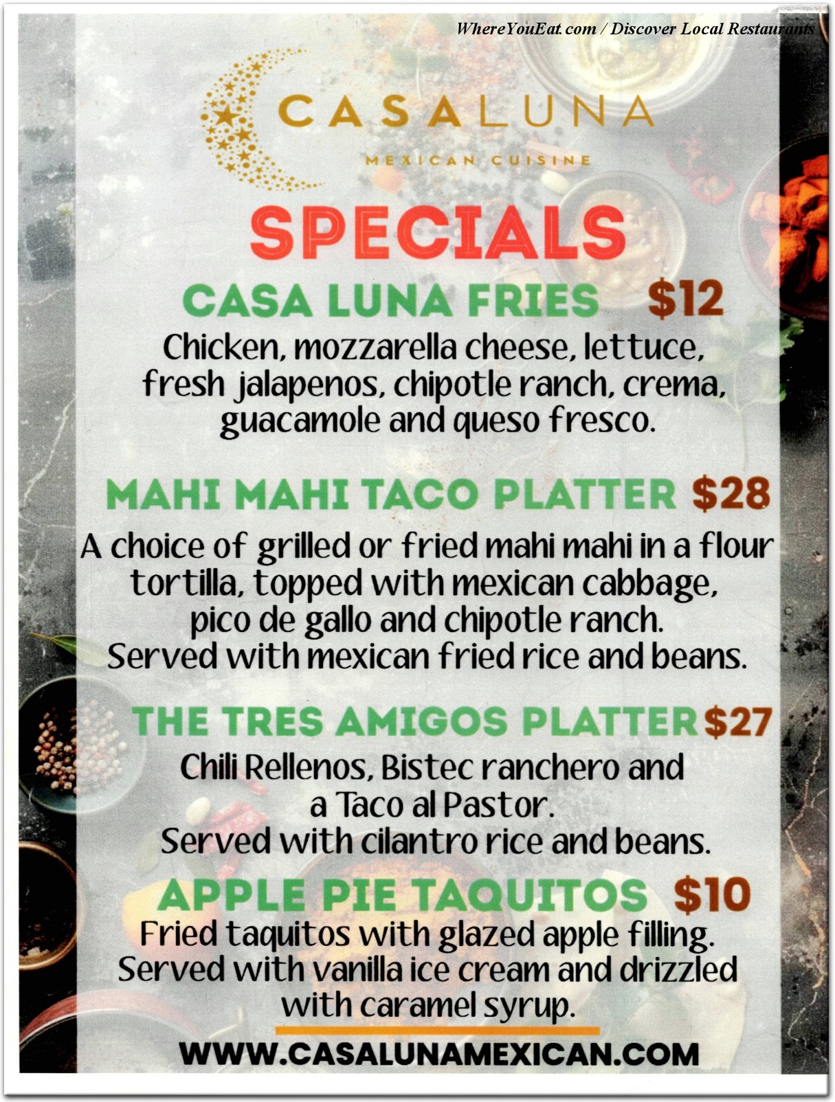 menu image