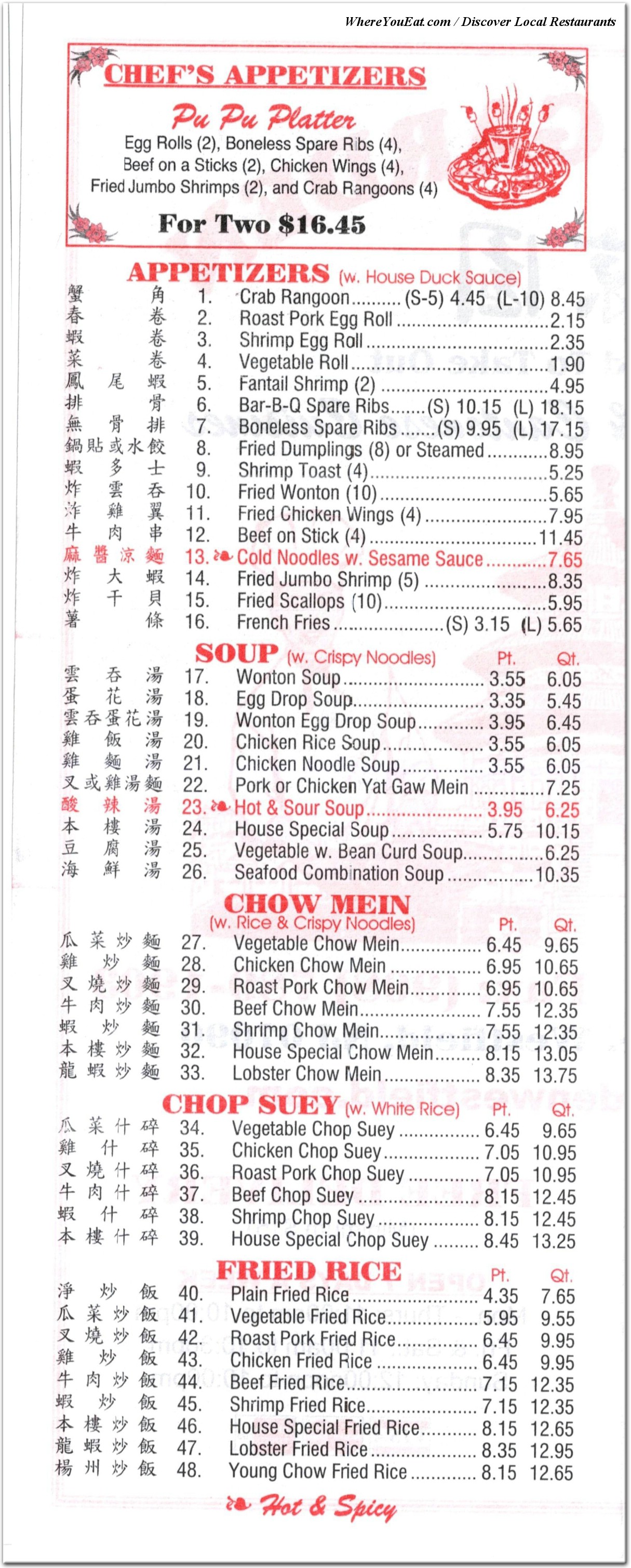 menu image