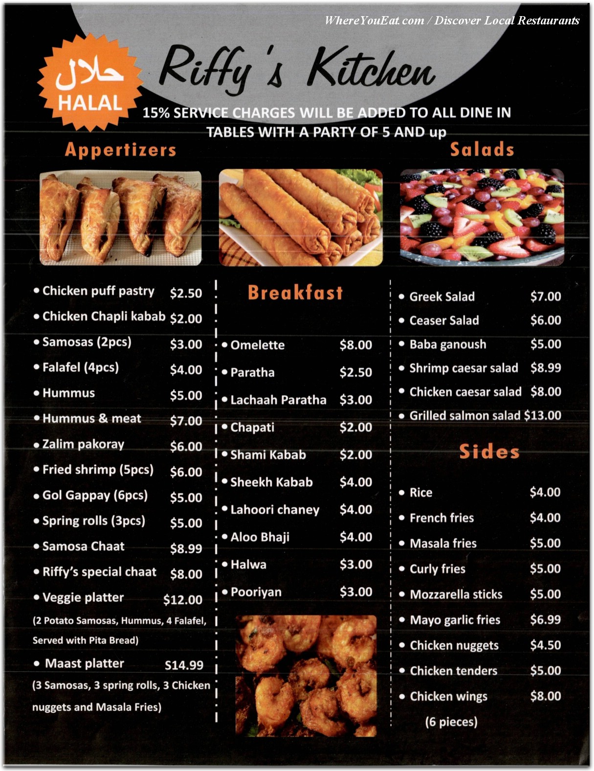 menu image